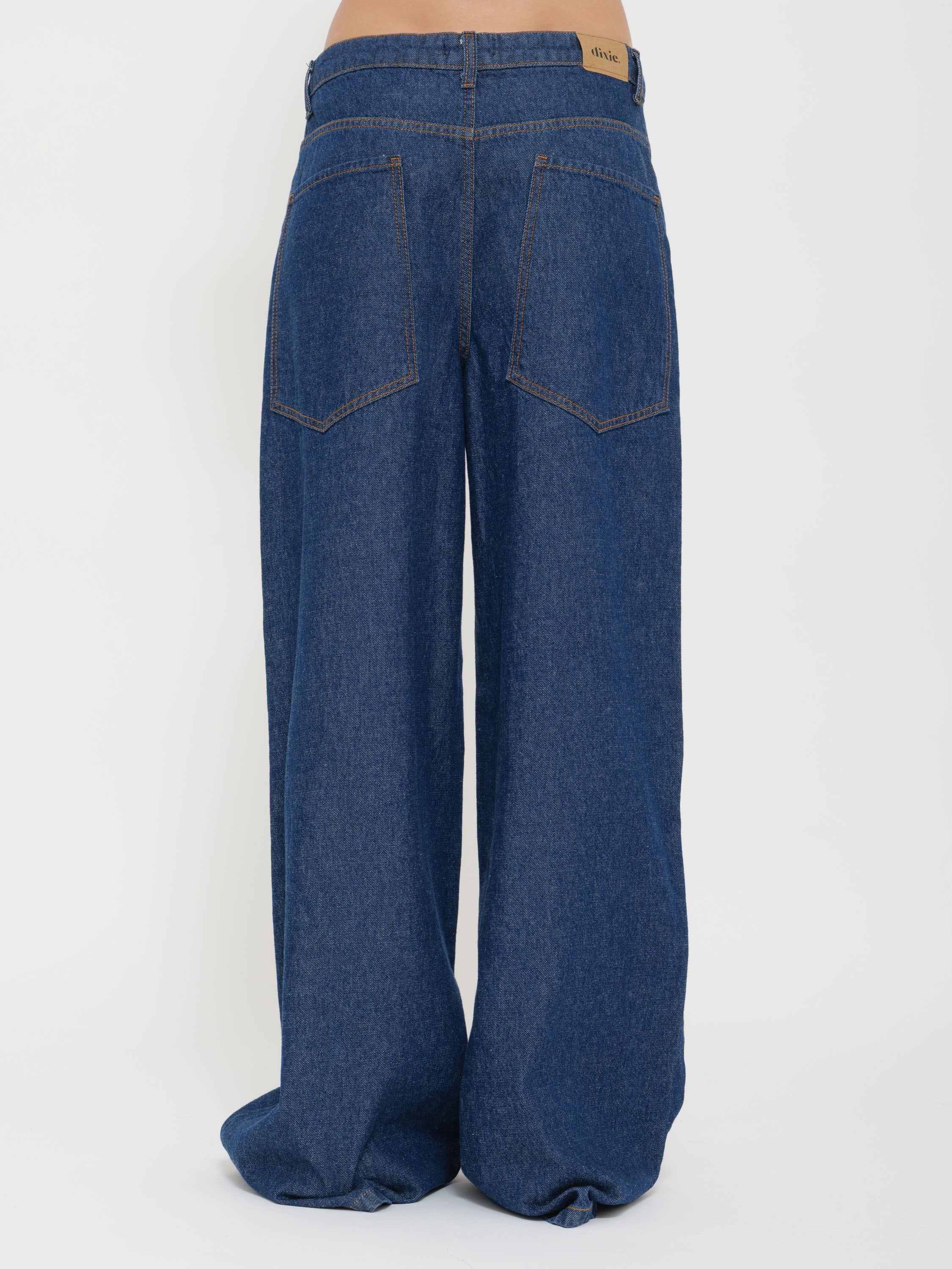 Jeans vita bassa blu Dixie