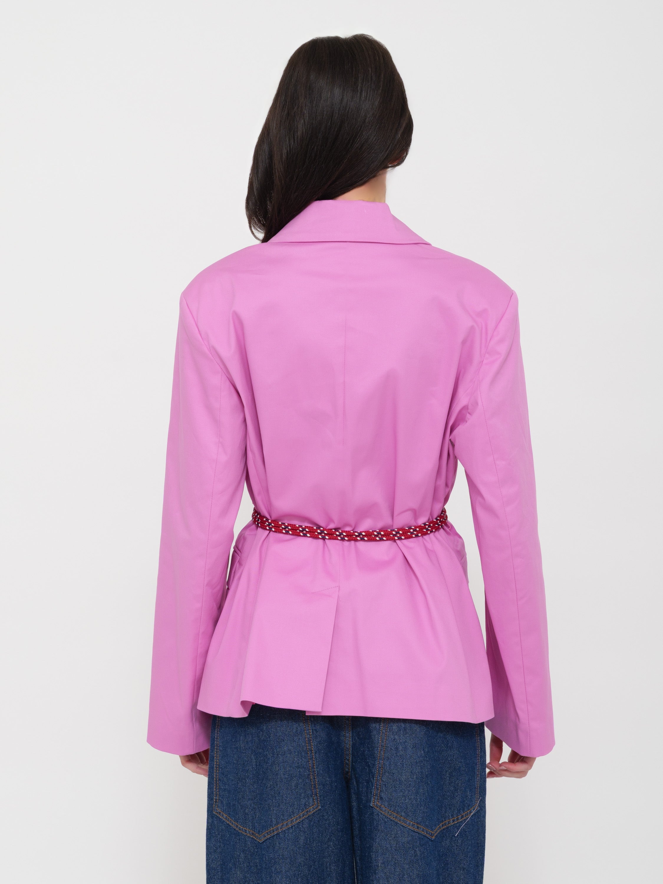 Blazer dettaglio spilla rosa Dixie