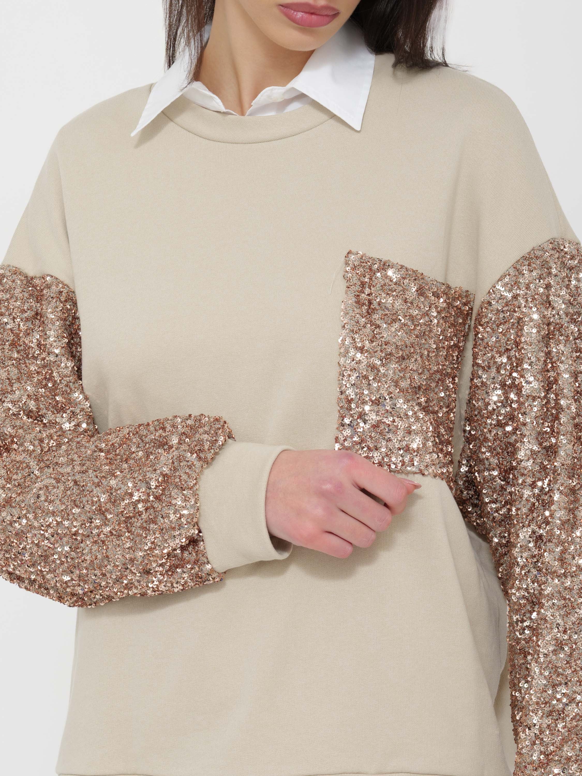 Felpa Dixie paillettes