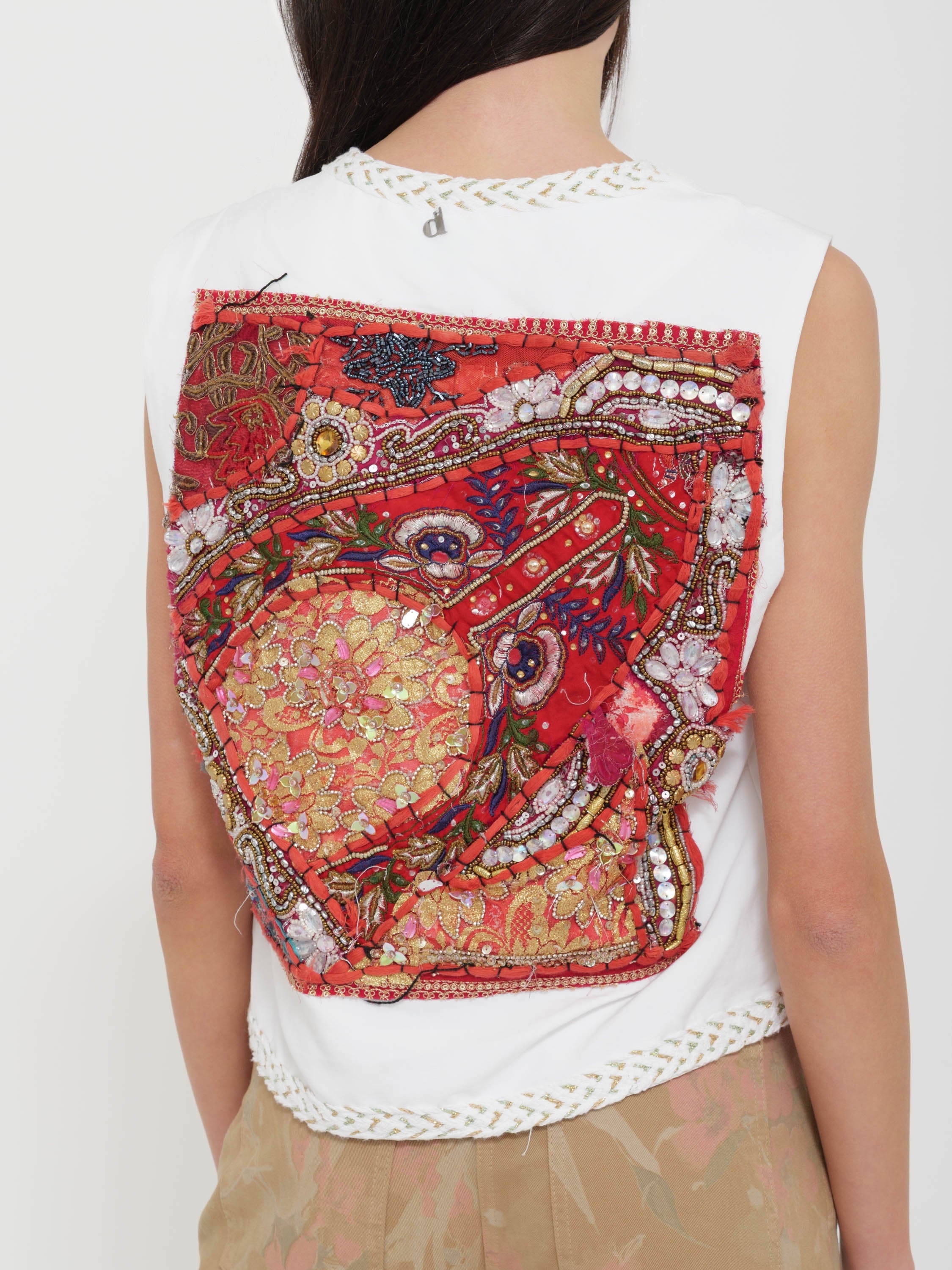 Gilet dettaglio retro dixie