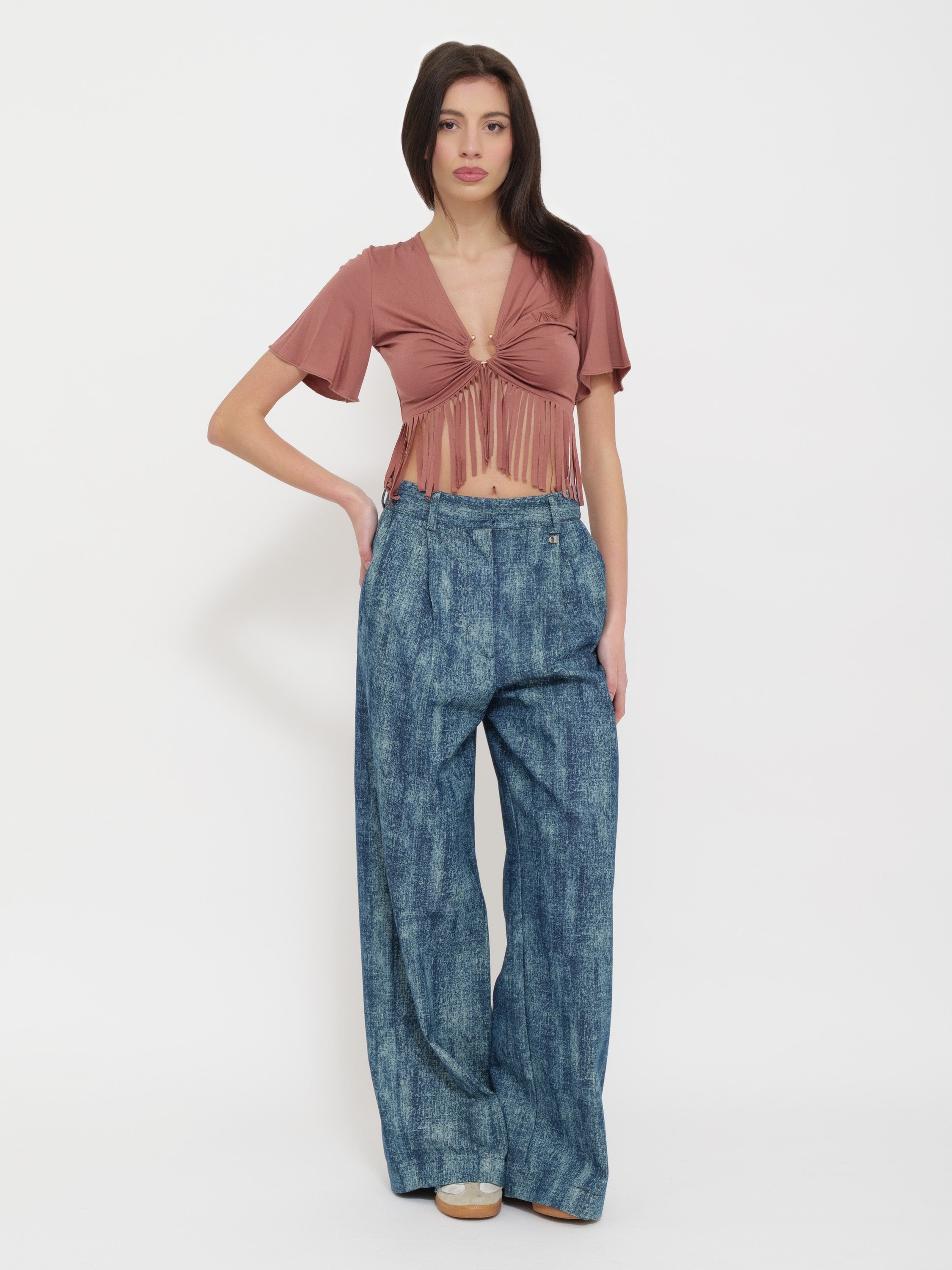 Top con frange nenette