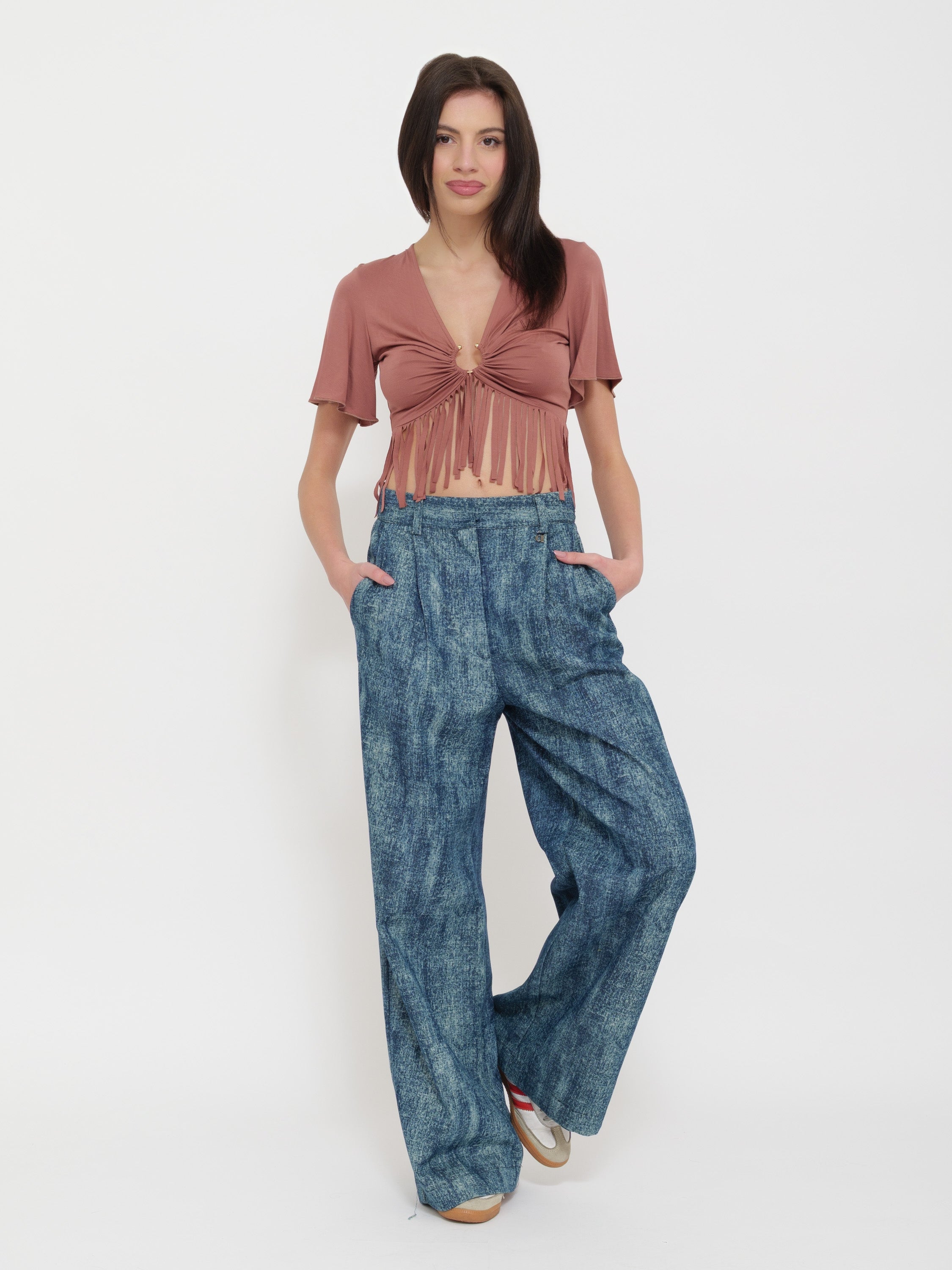 Top con frange nenette