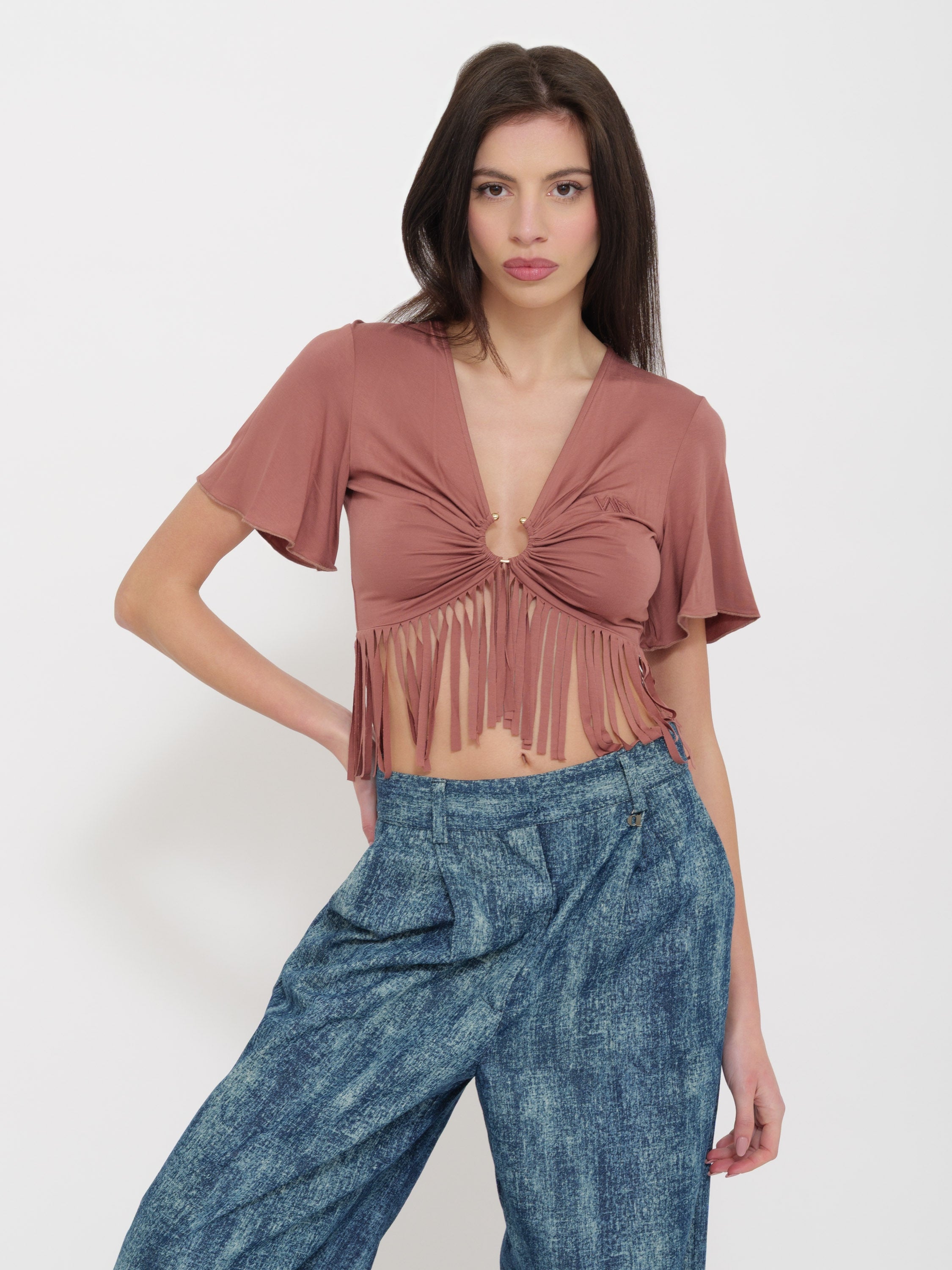 Top con frange nenette