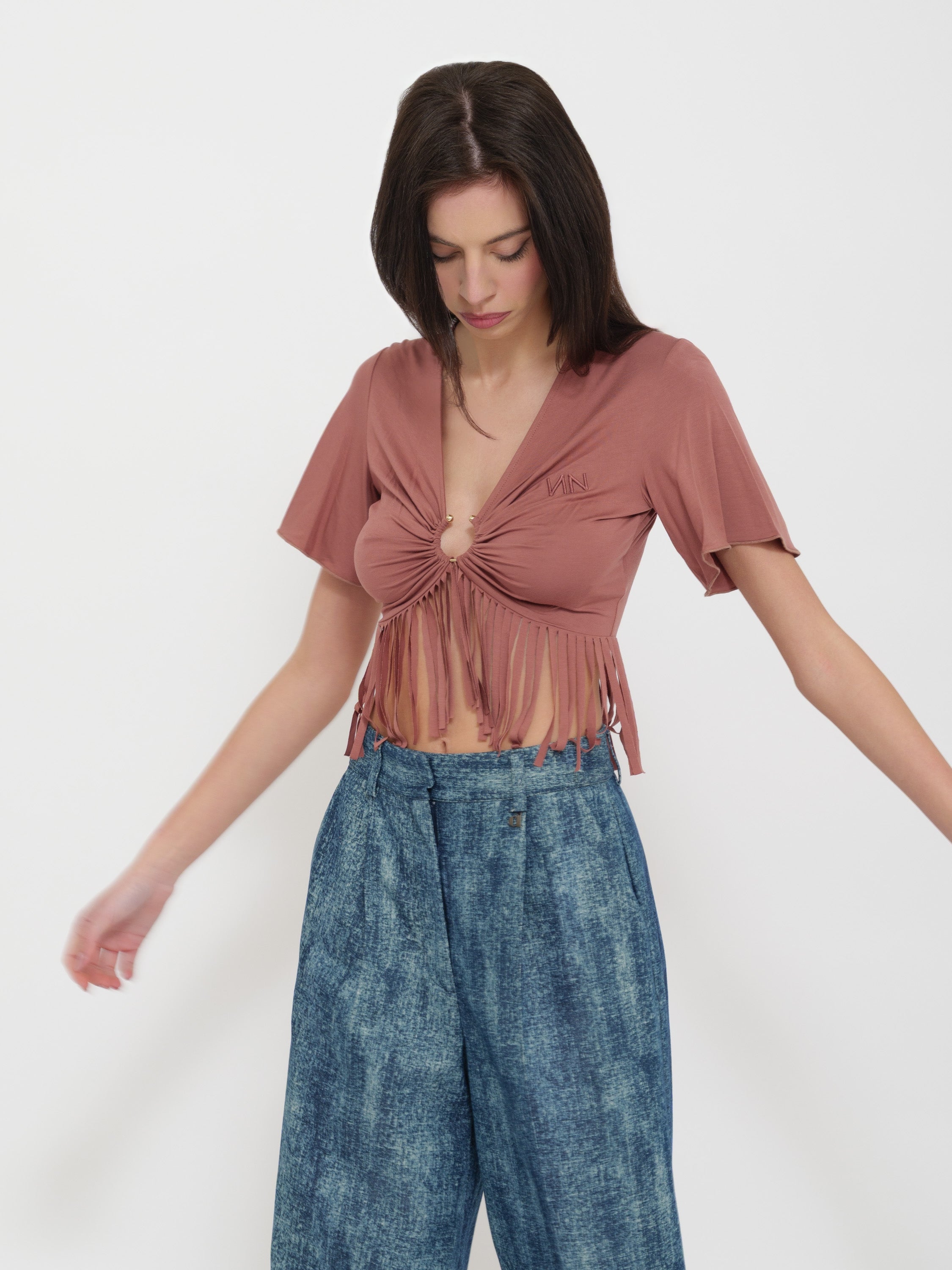 Top con frange nenette