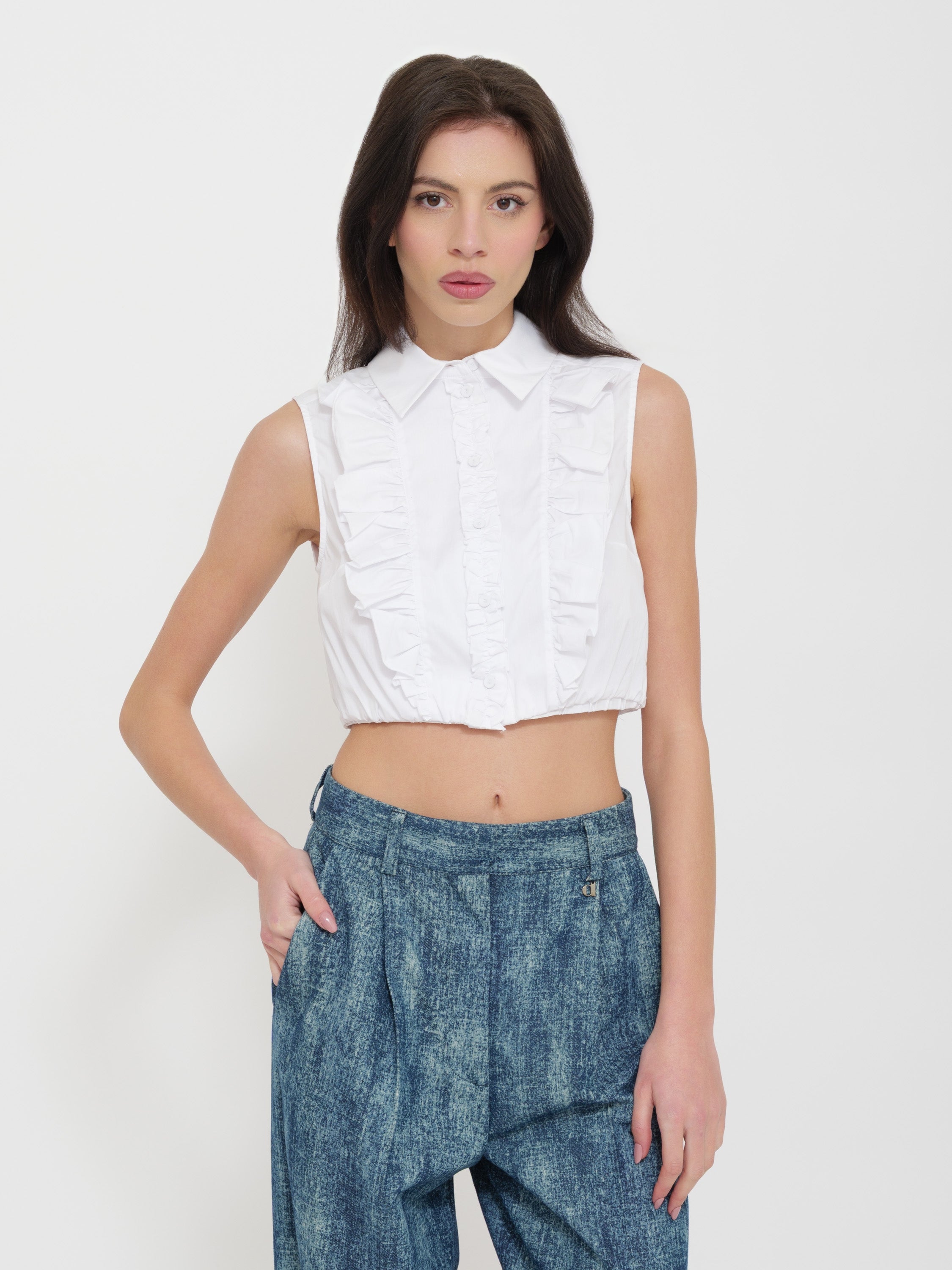 Blusa crop dixie