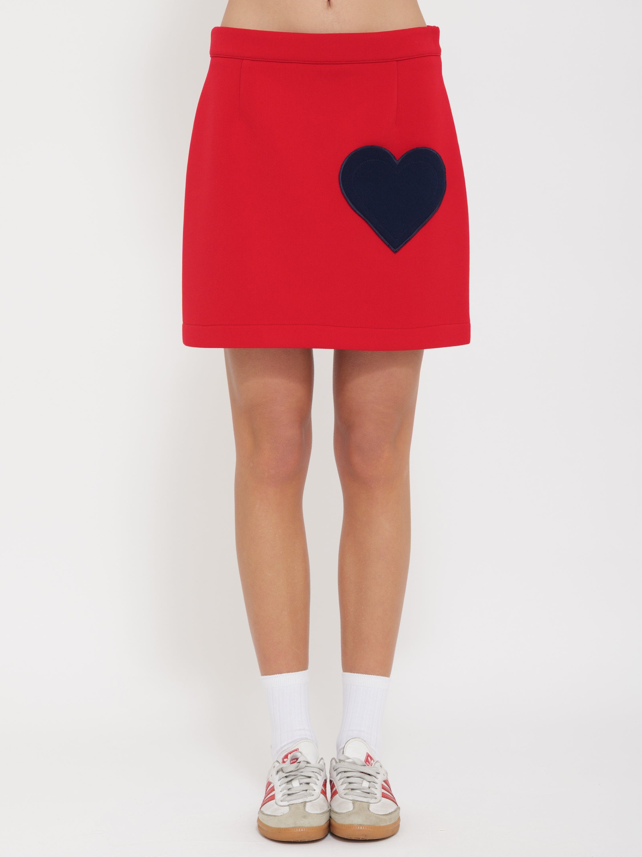 Mini gonna dettaglio cuore dixie