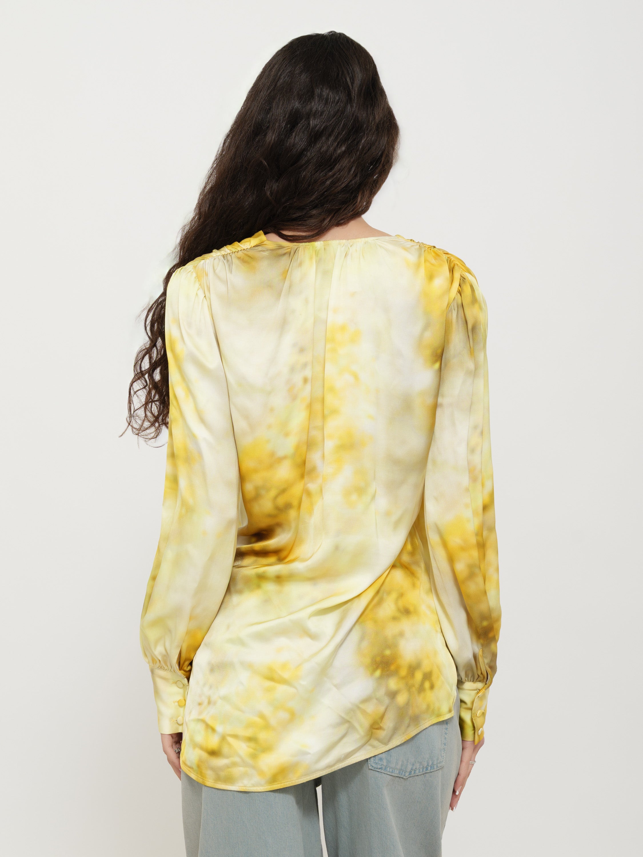 Camicia pinko fantasia gialla