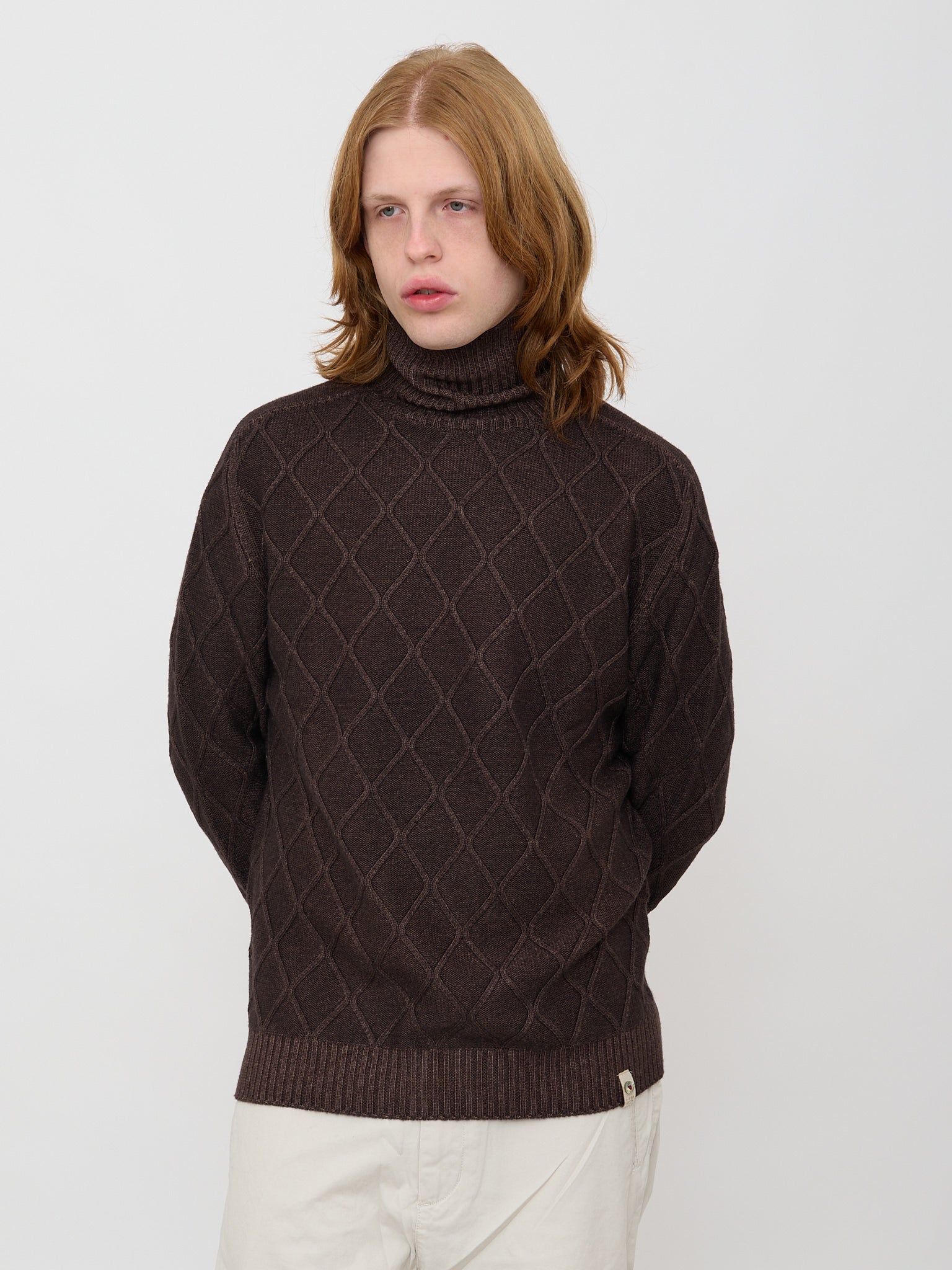 Pullover collo alto reversibile H953