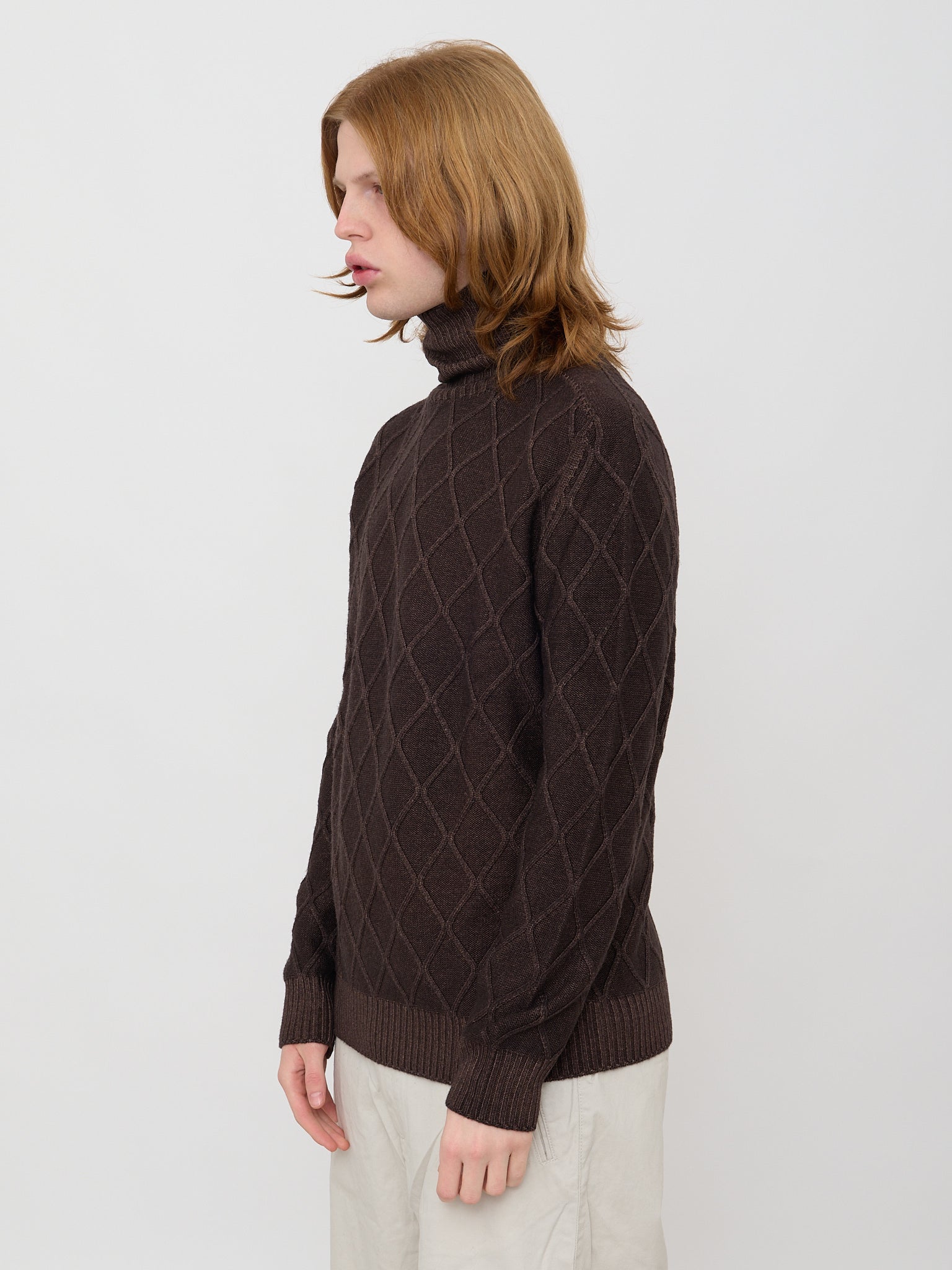 Pullover collo alto reversibile H953