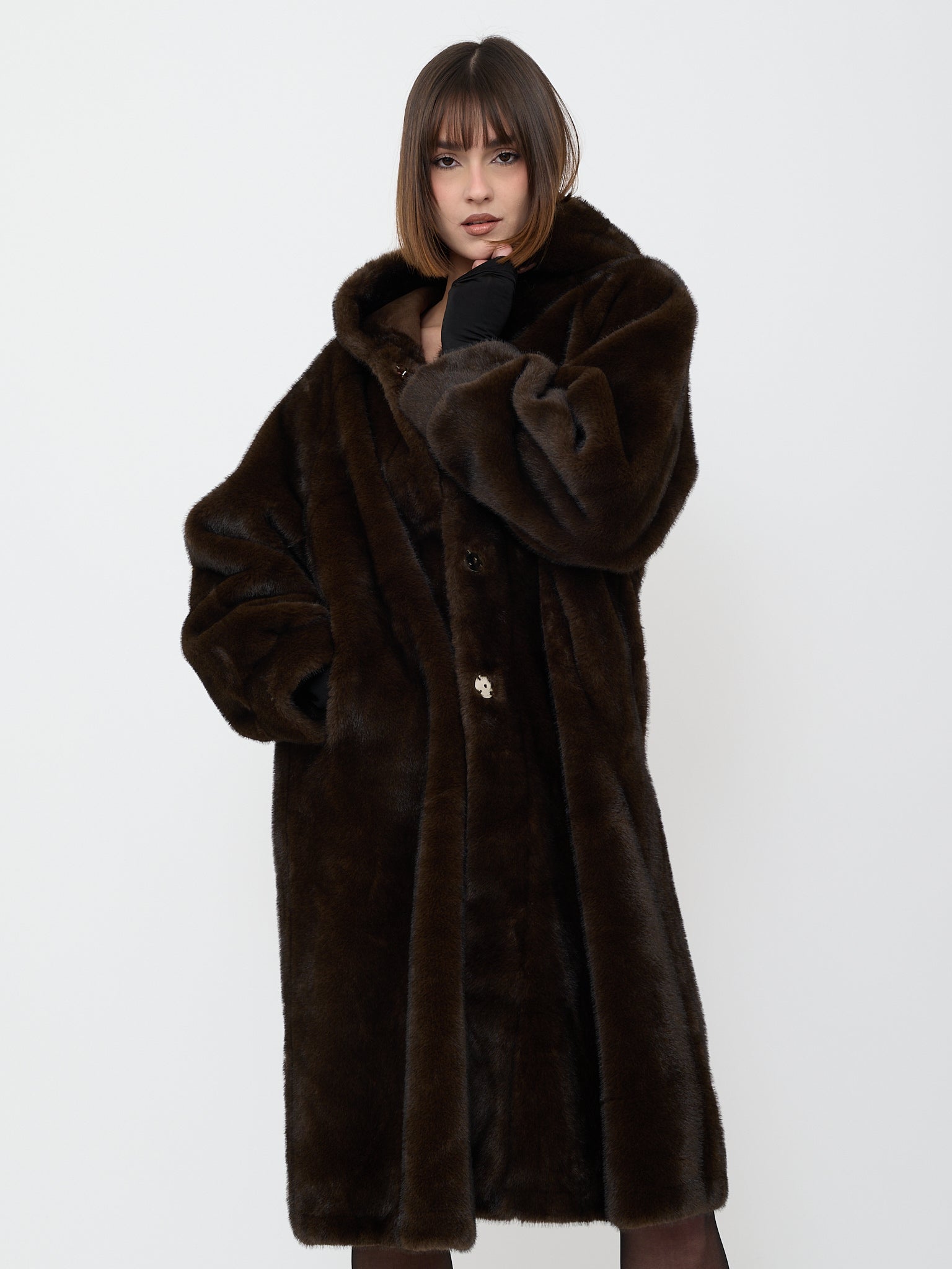 COAT WITH DOUBLE-BREASTED SASH