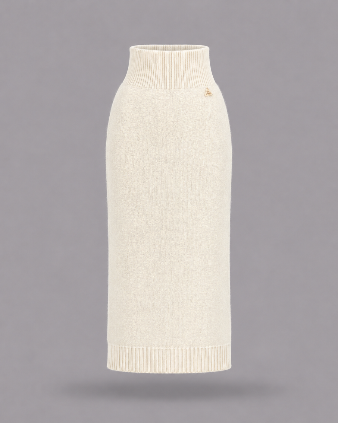 AKEP - Gonna lunga avorio in maglia