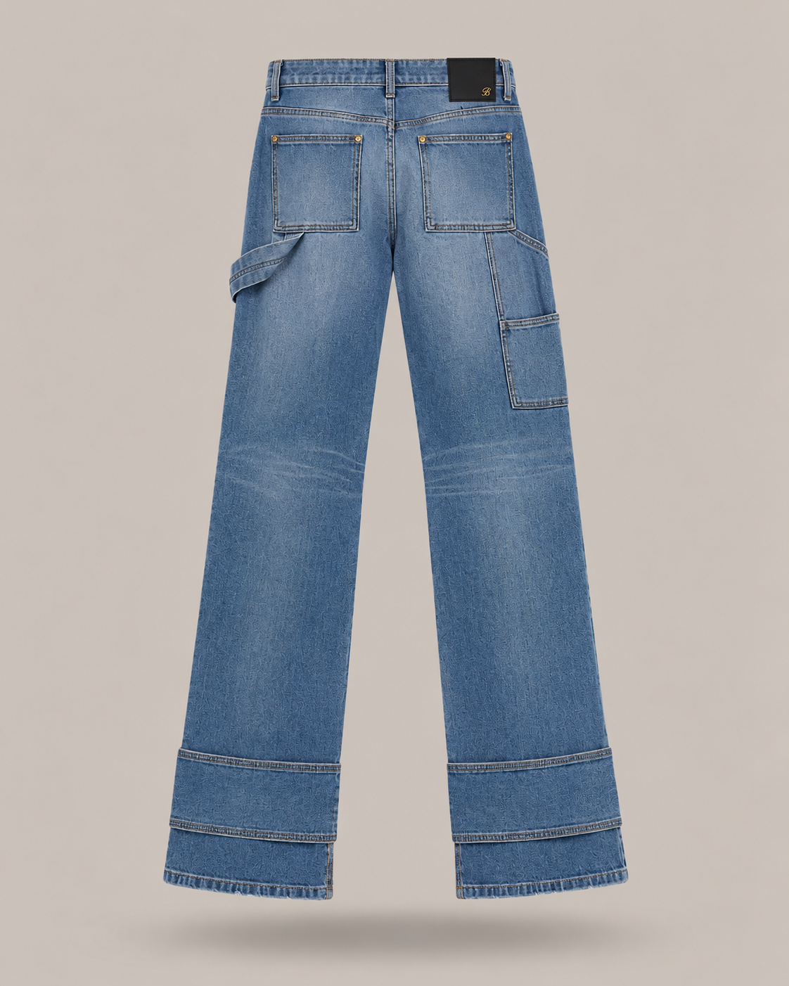 BLUMARINE - jeans wide leg cargo