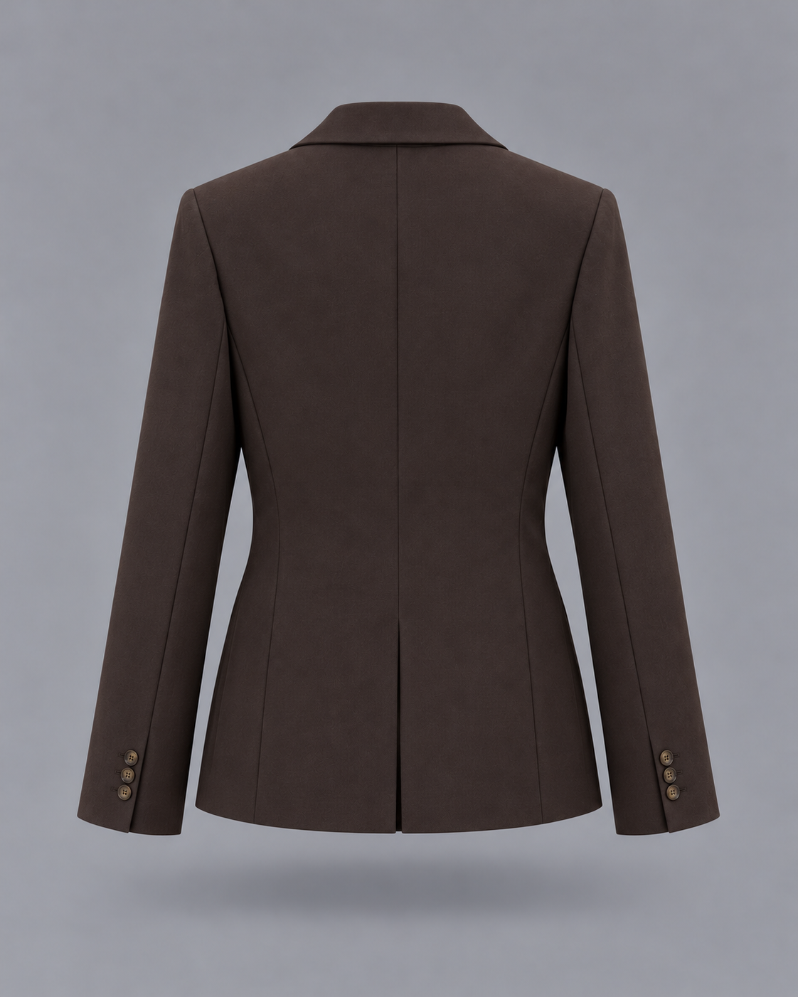 AKEP - Blazer monopetto marrone scuro