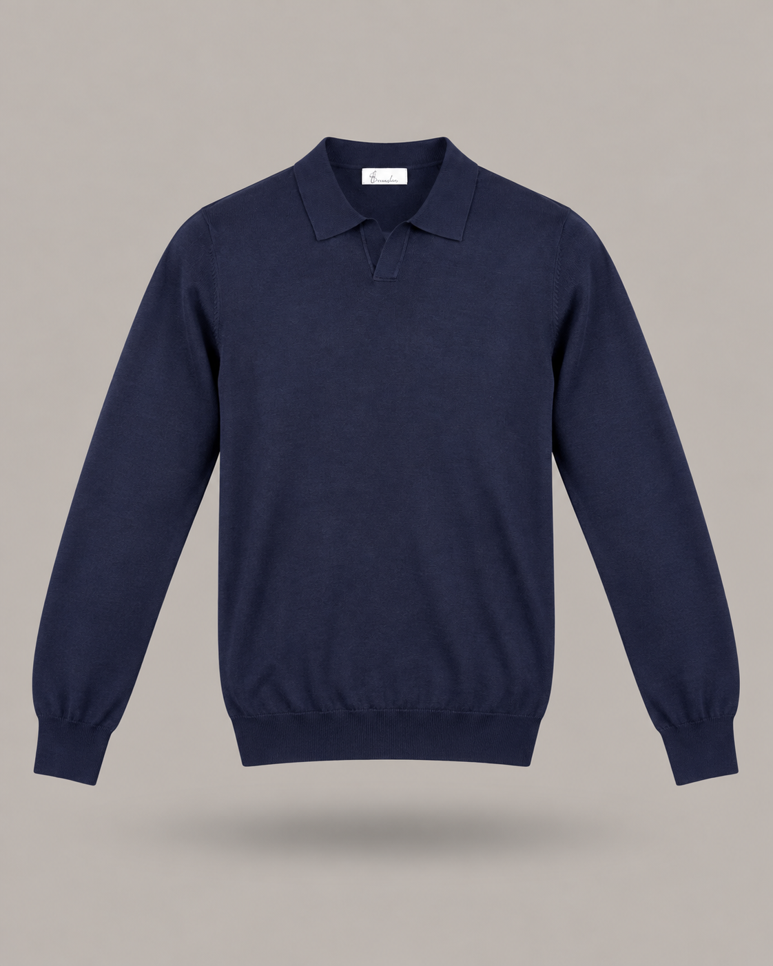 BRUNO LEONI - polo in viscosa blu