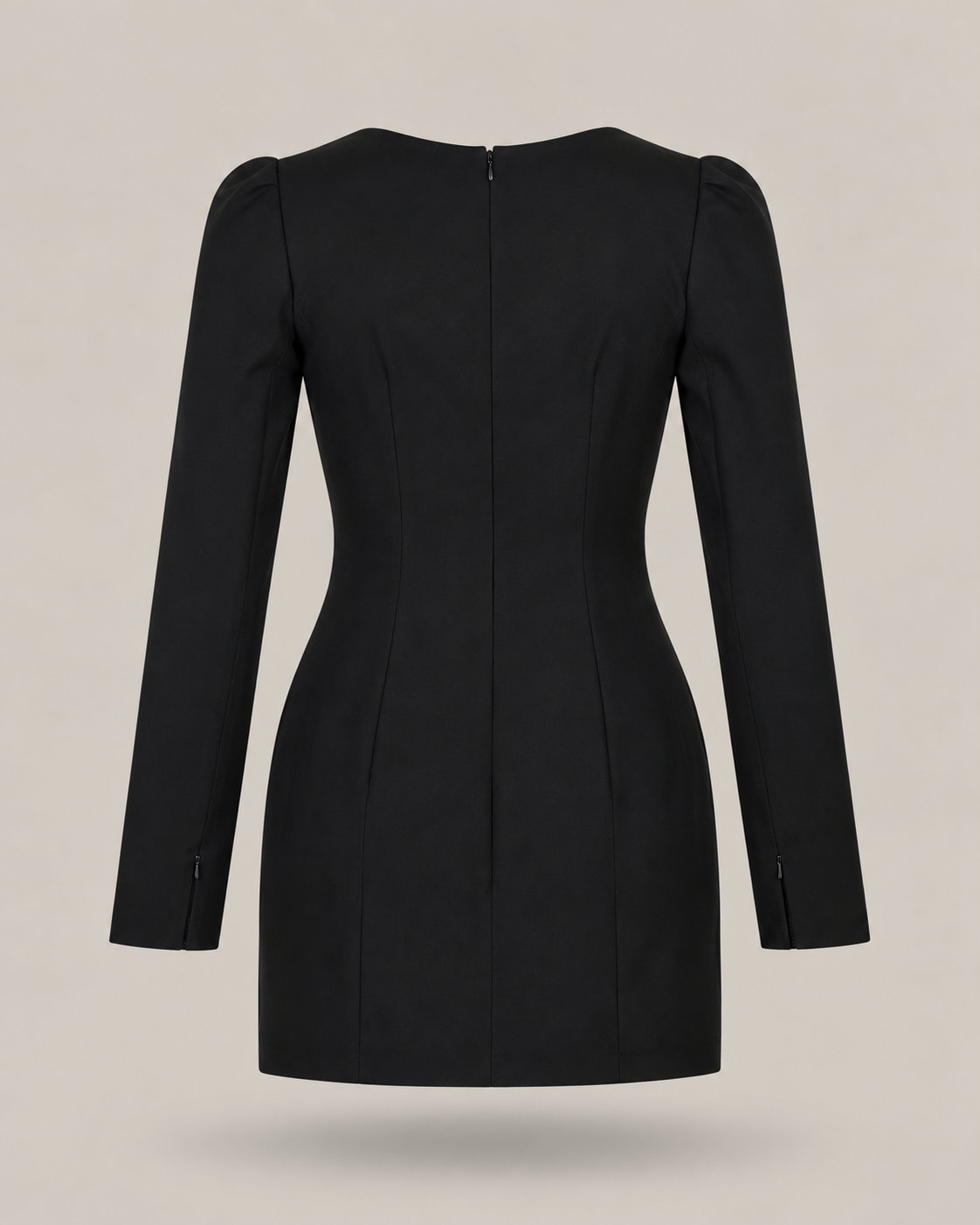 BLUMARINE - abito corto nero con ricamo a farfalla