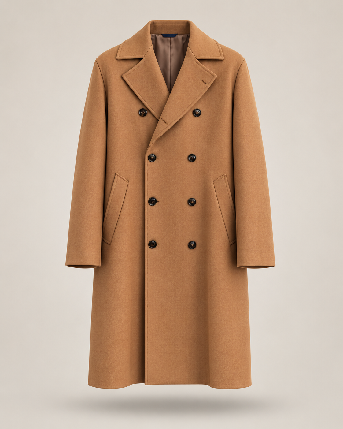BHARNABA - cappotto doppiopetto cammello