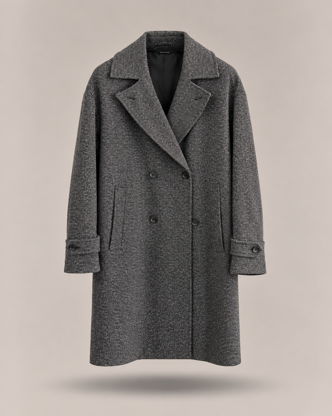 DANIELE ALESSANDRINI — Cappotto spigato grigio