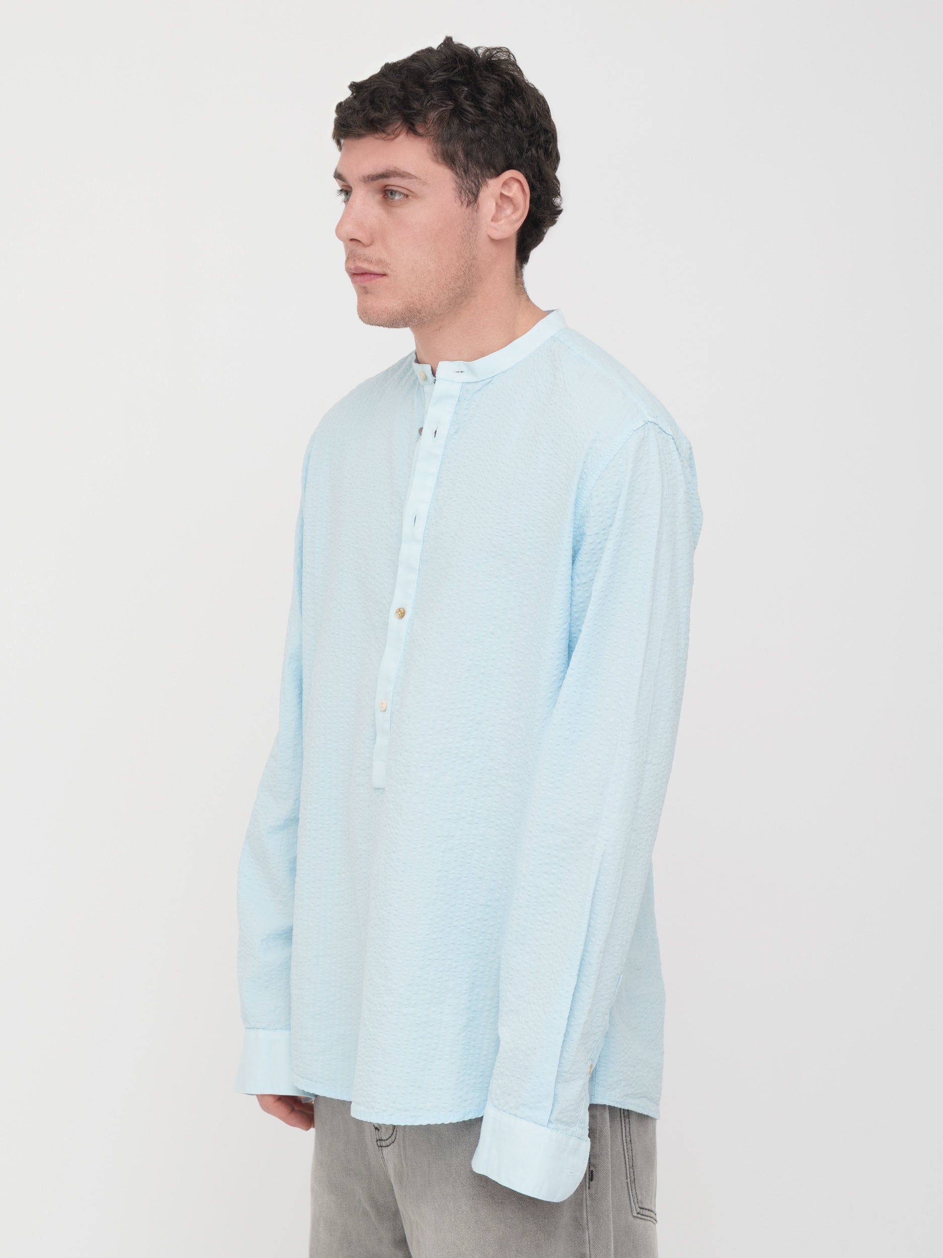 IMPERIAL - camicia azzurra dettagliata