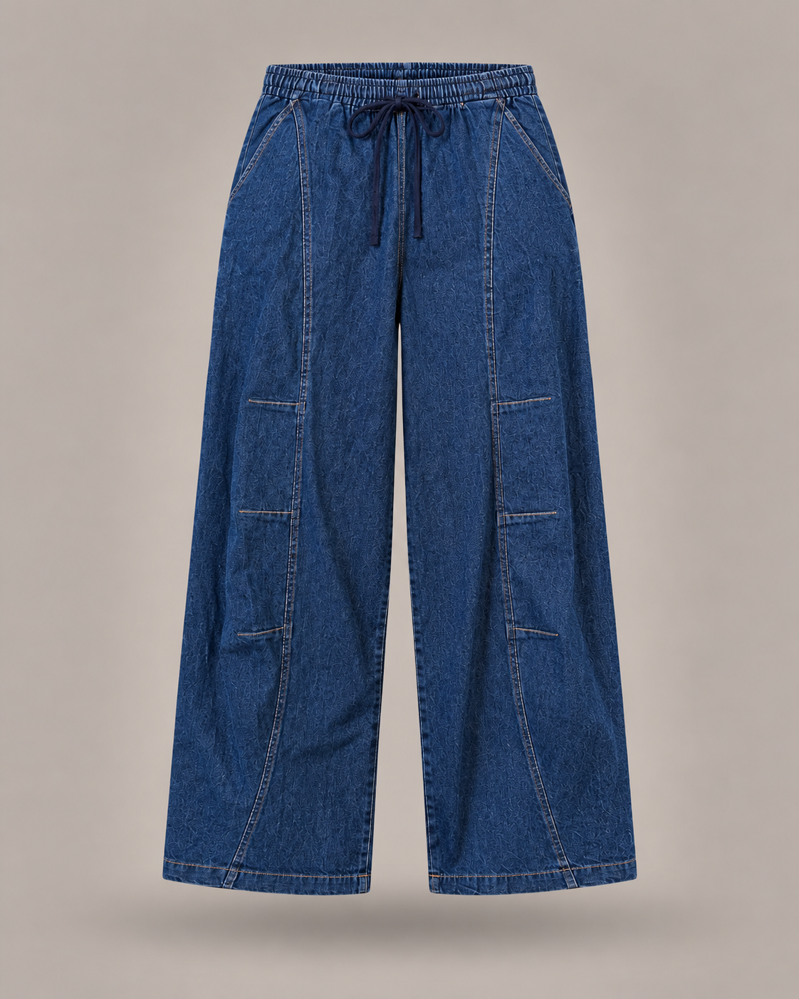 DIXIE - Jeans Wide Leg con Coulisse