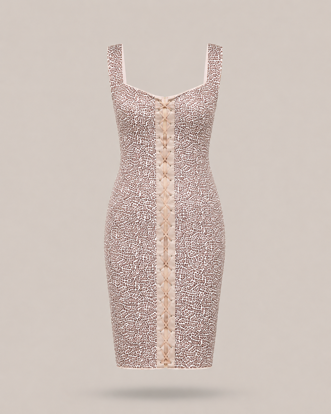 BLUGIRL - abito midi aderente animalier