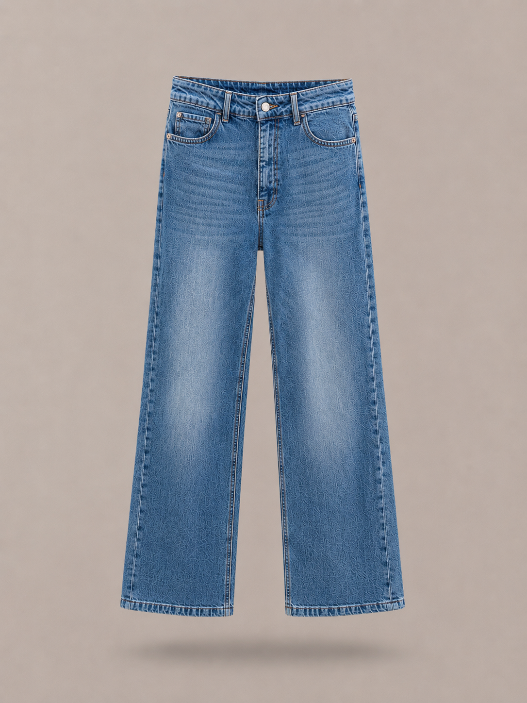 HAVEONE- jeans wide leg a vita alta