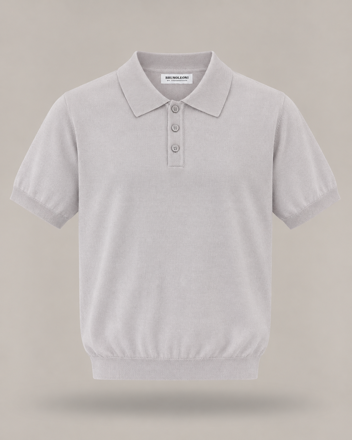 BRUNO LEONI - polo ghiaccio in maglia