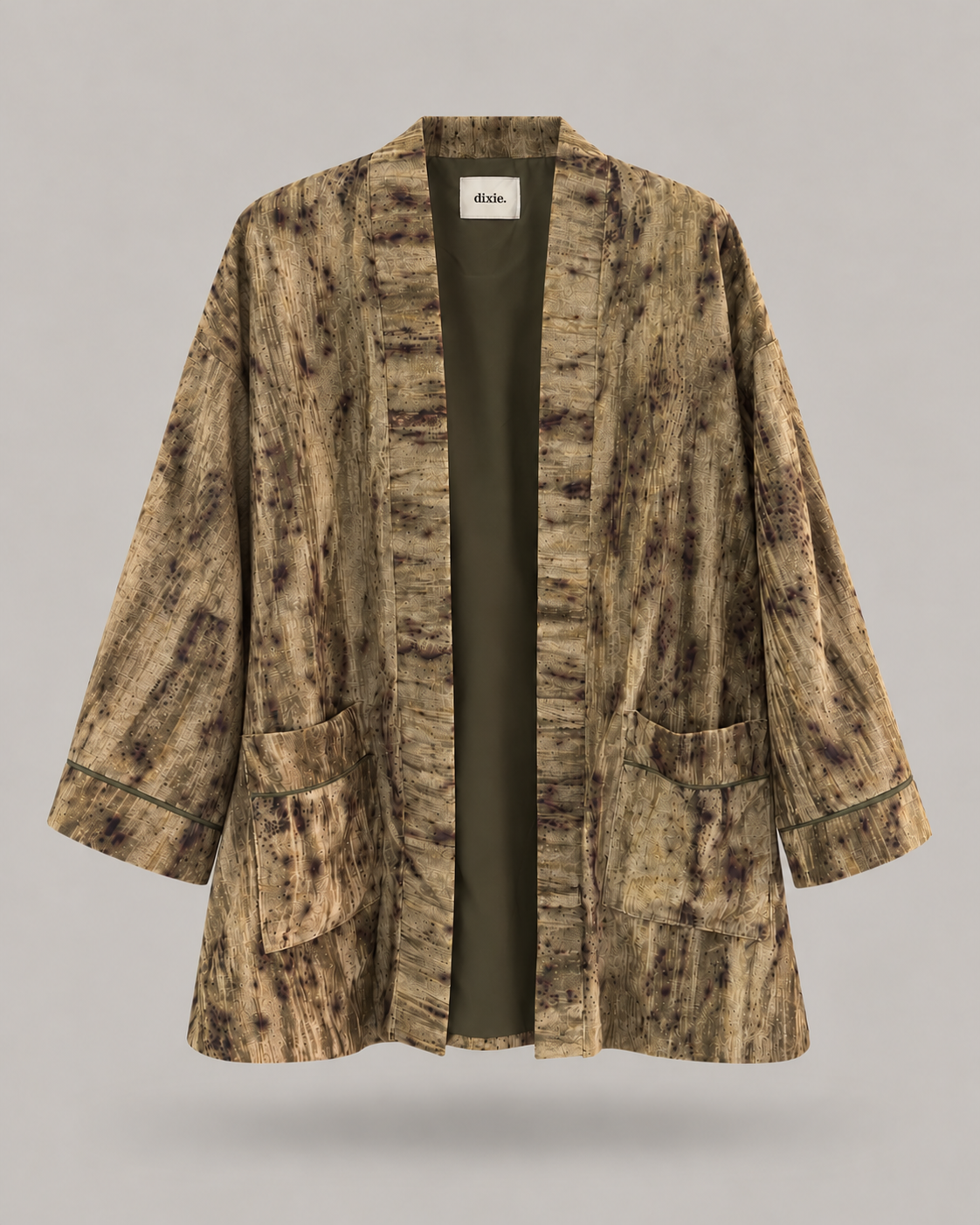 DIXIE - giacca kimono con stampa astratta
