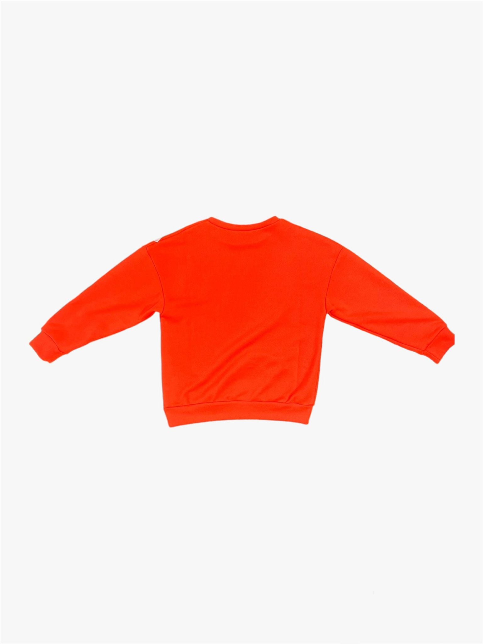 FELPA STAMPA BAMBINO ARANCIO FLUO