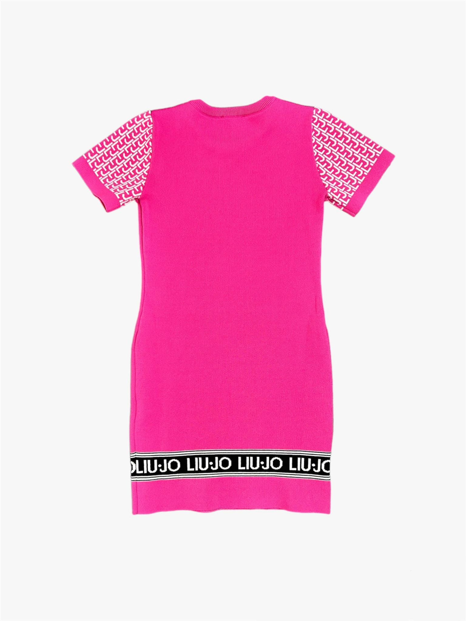 VESTITO MONOGRAMMA BAMBINO FUCSIA