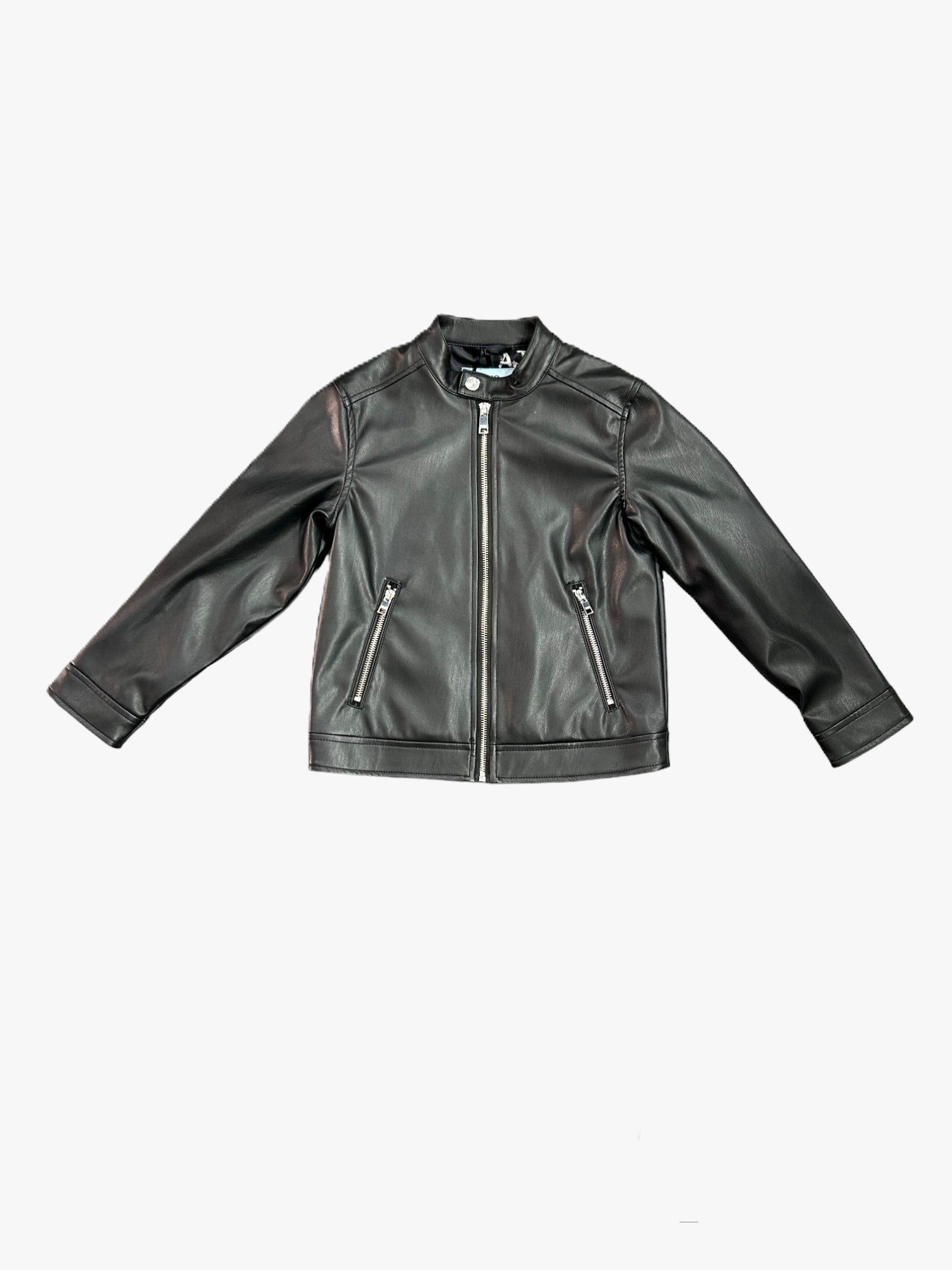 CHILDREN'S BLACK LEATHER JACKET