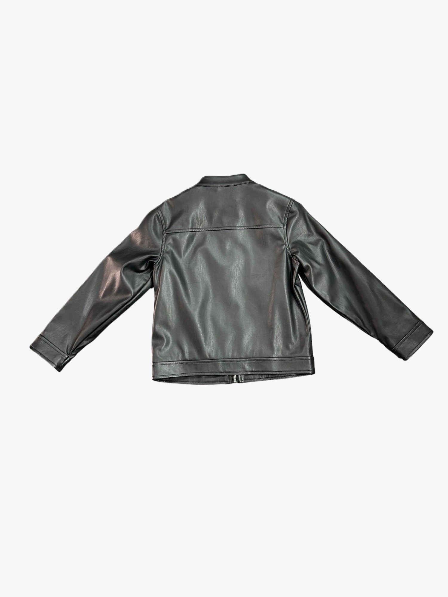 CHILDREN'S BLACK LEATHER JACKET
