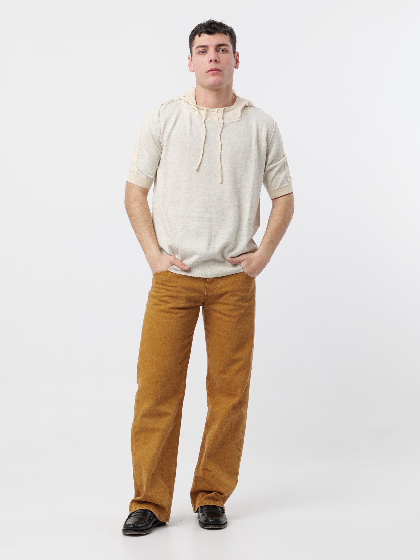 T-shirt in filo con cappuccio H953