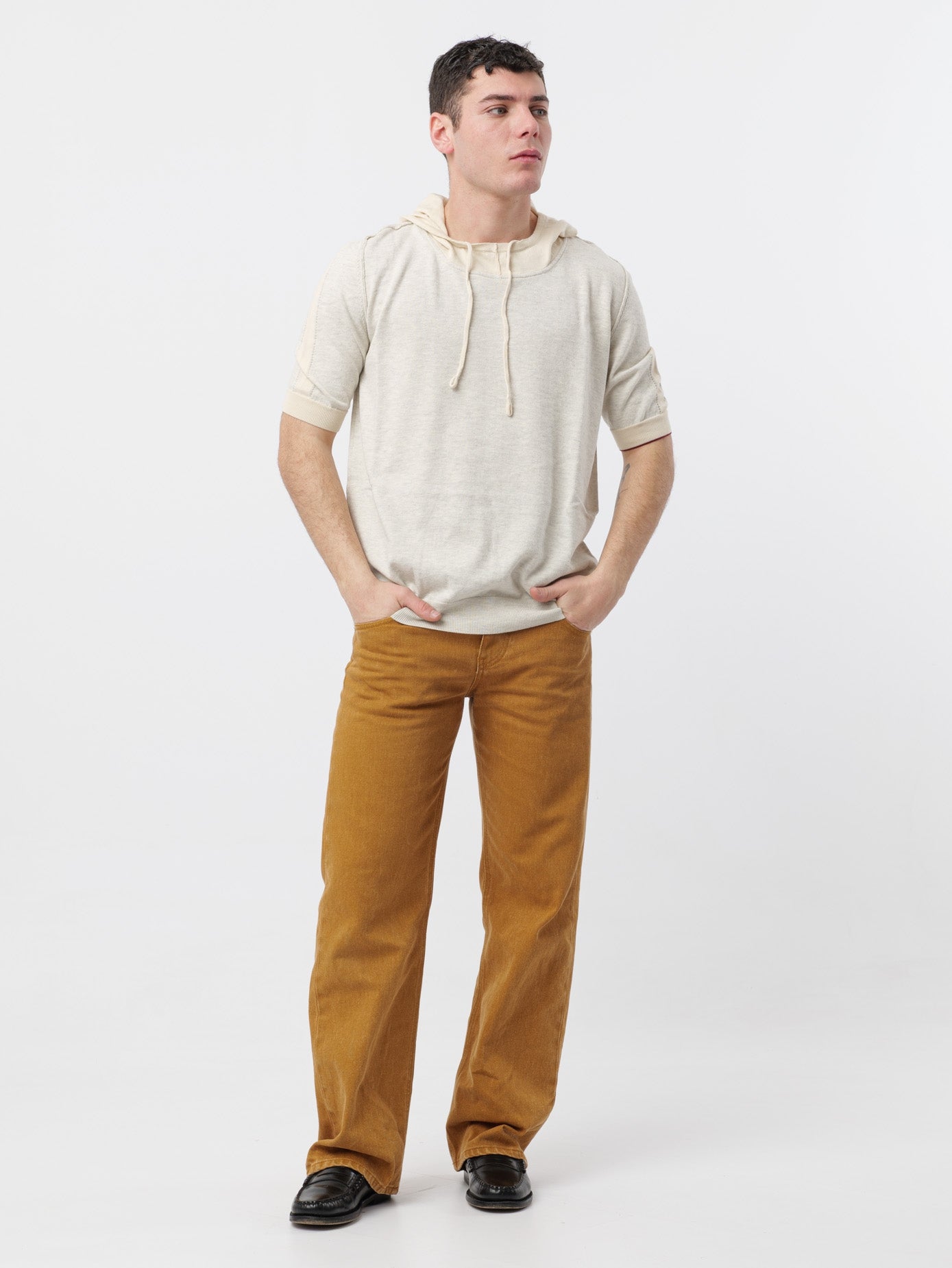 T-shirt in filo con cappuccio H953