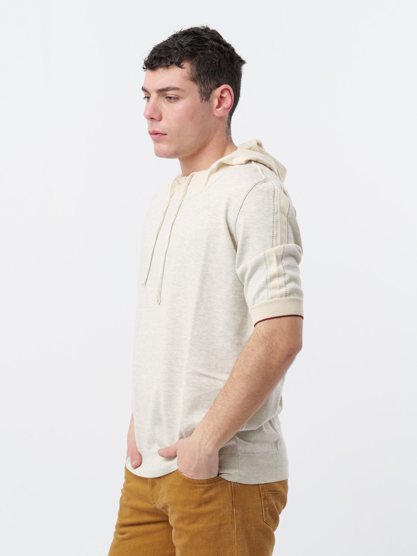 T-shirt in filo con cappuccio H953