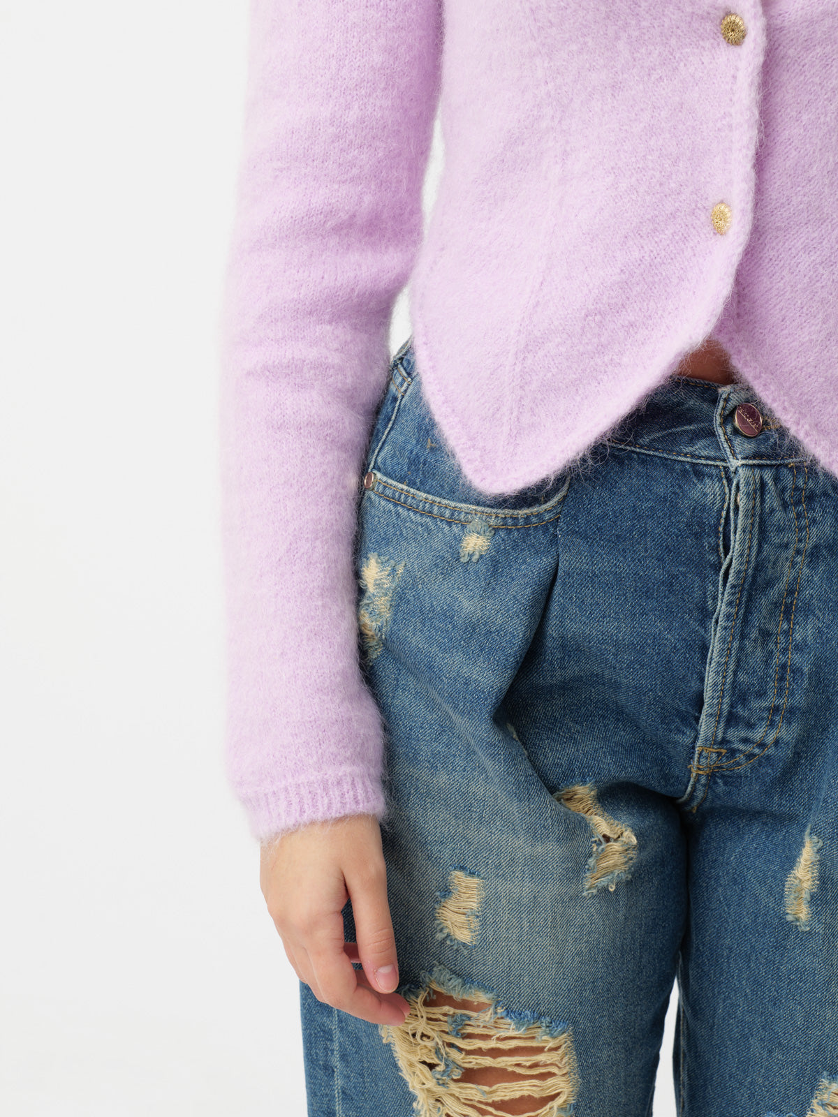 PULLOVER CON BOTTONI BLUGIRL BLUMARINE