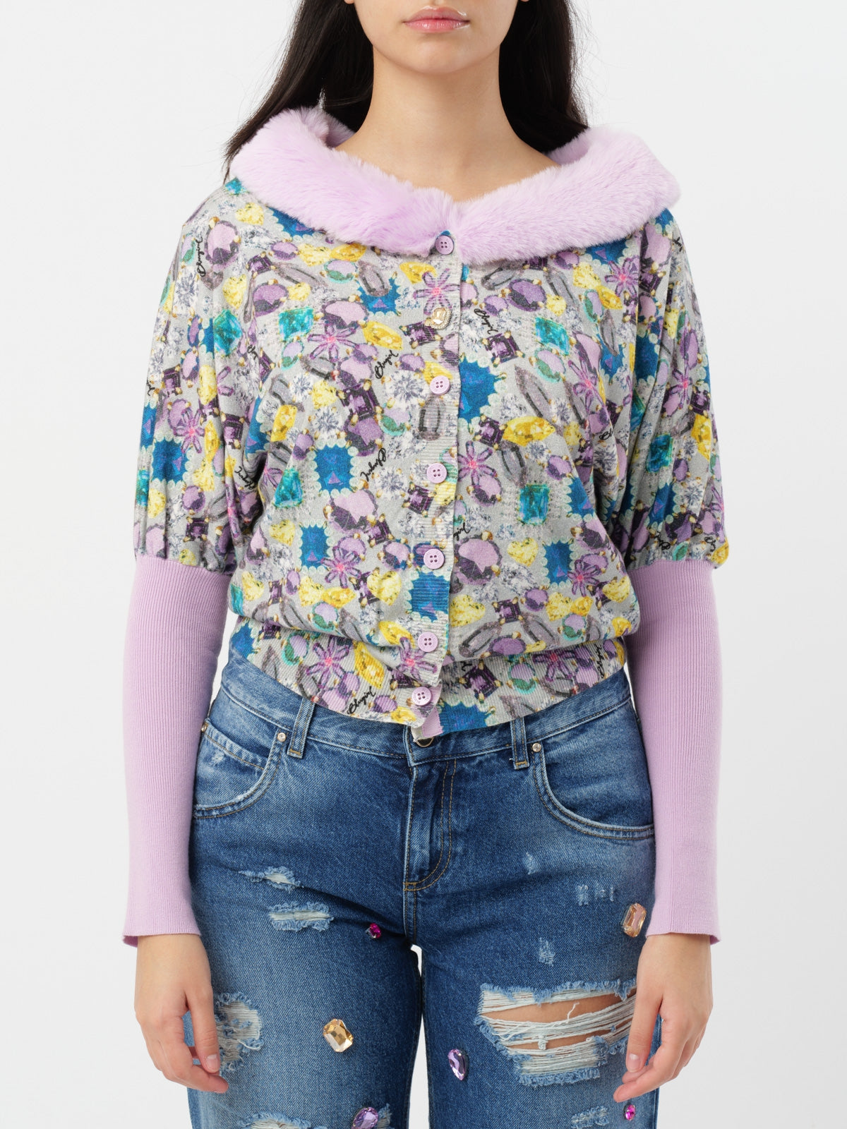 PULLOVER CON BOTTONI BLUGIRL BLUMARINE