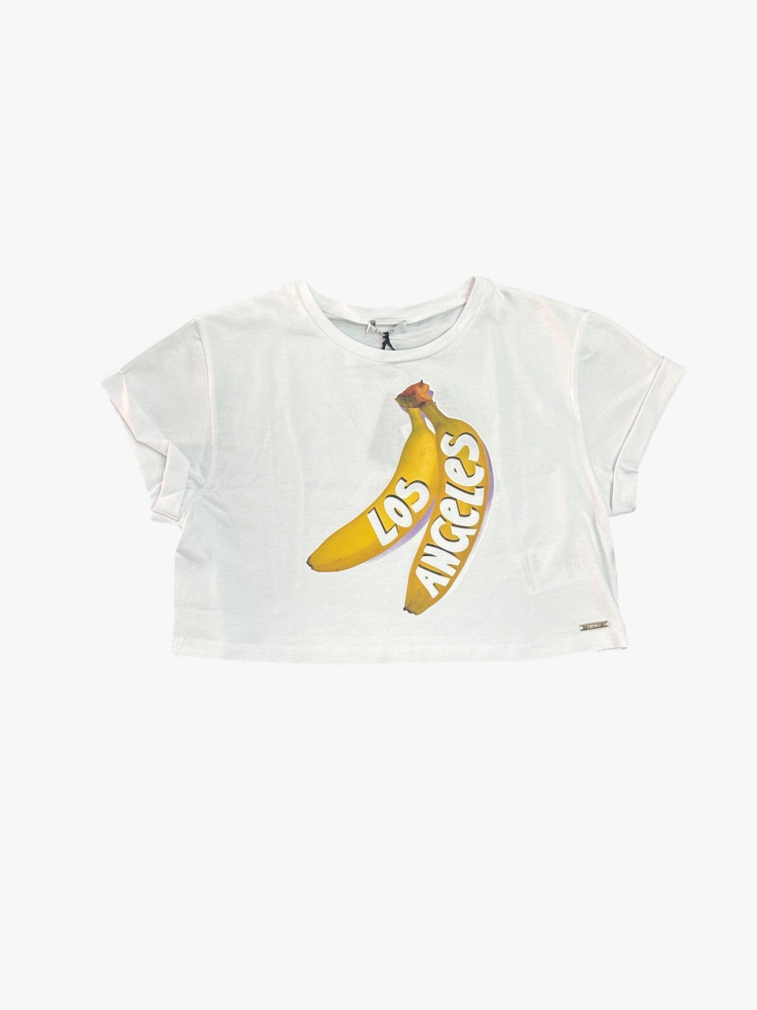 T-SHIRT BANANA CROPPED BAMBINO