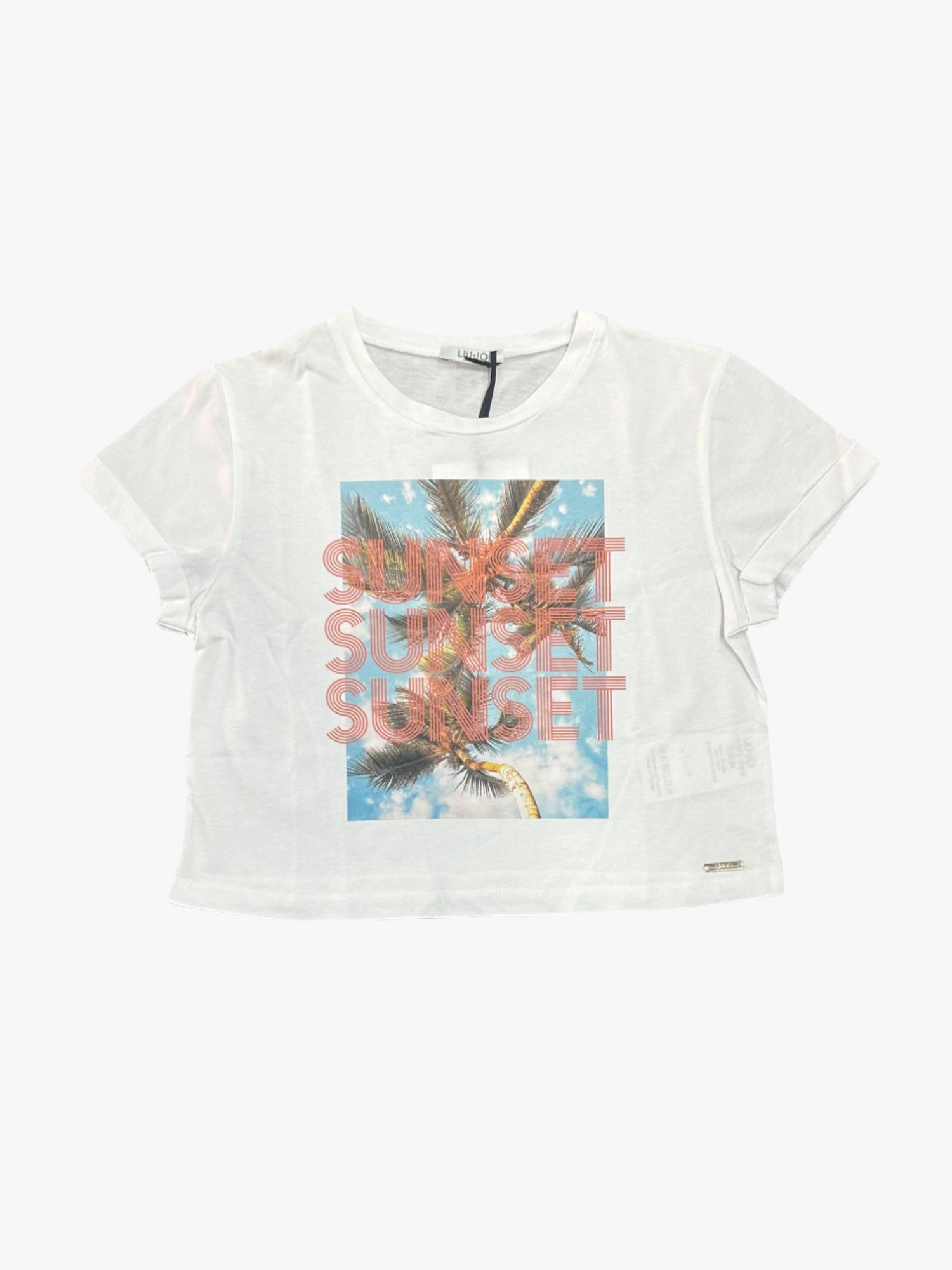 WHITE CHILD PRINT T-SHIRT