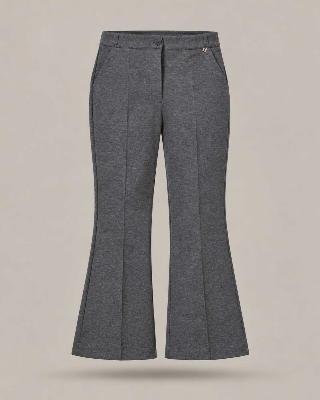 DIXIE - Pantalone capri Sartoriale Flare Grigio