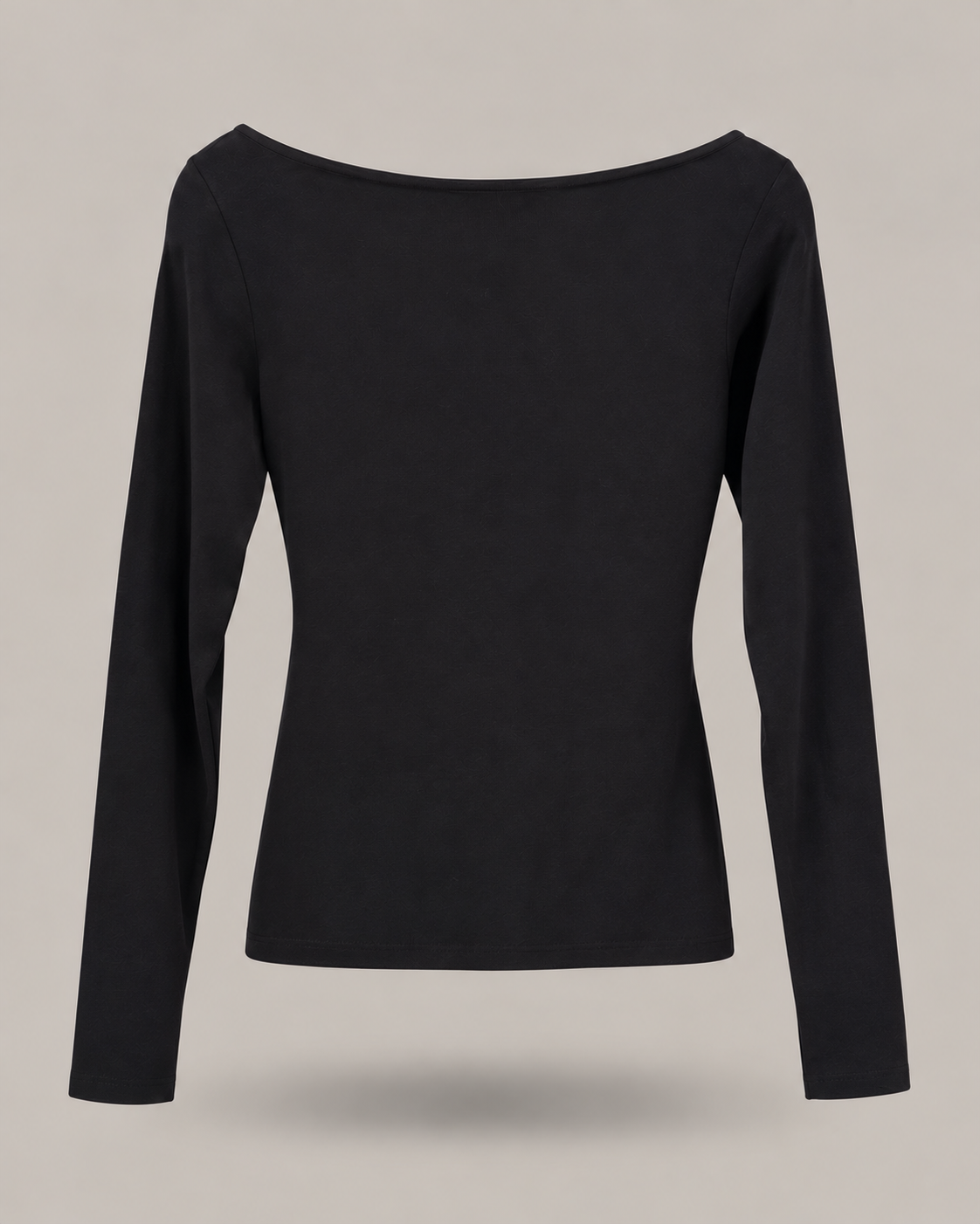 BLUMARINE - maglia nera con scollo posteriore