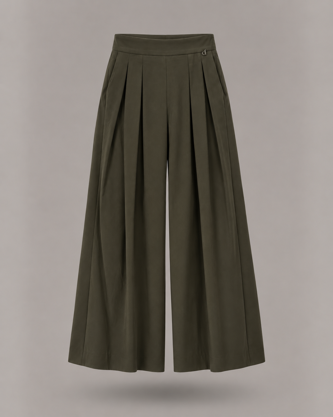 DIXIE - pantalone wide leg con pinces