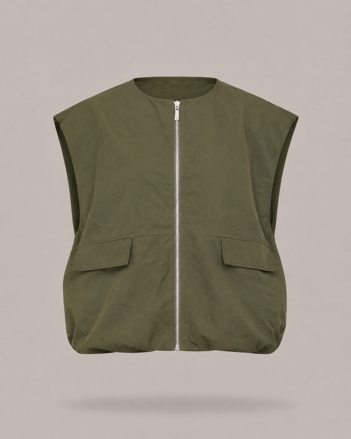 HAVEONE- gilet bomber verde militare