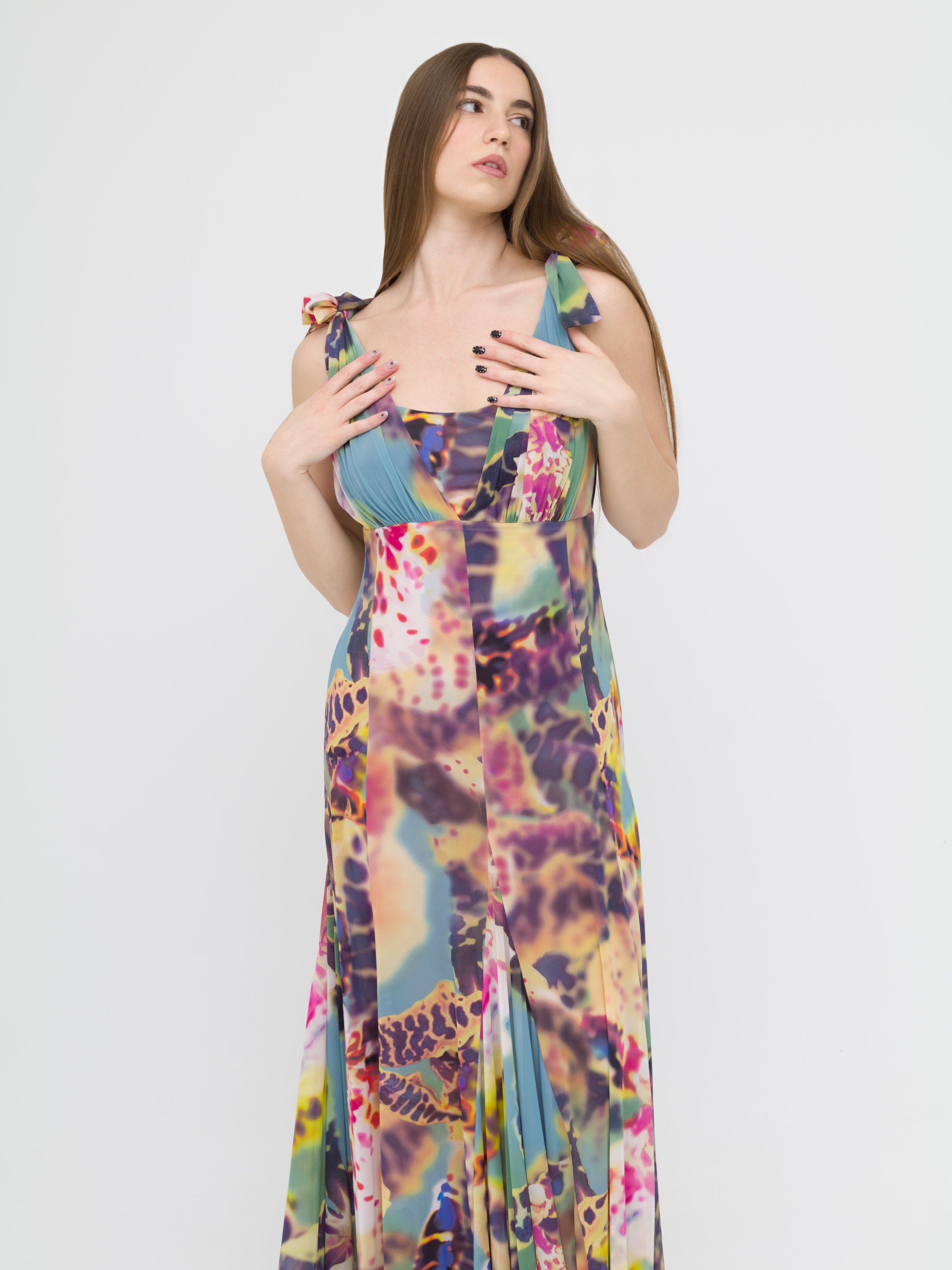 PINKO - maxi dress fantasia