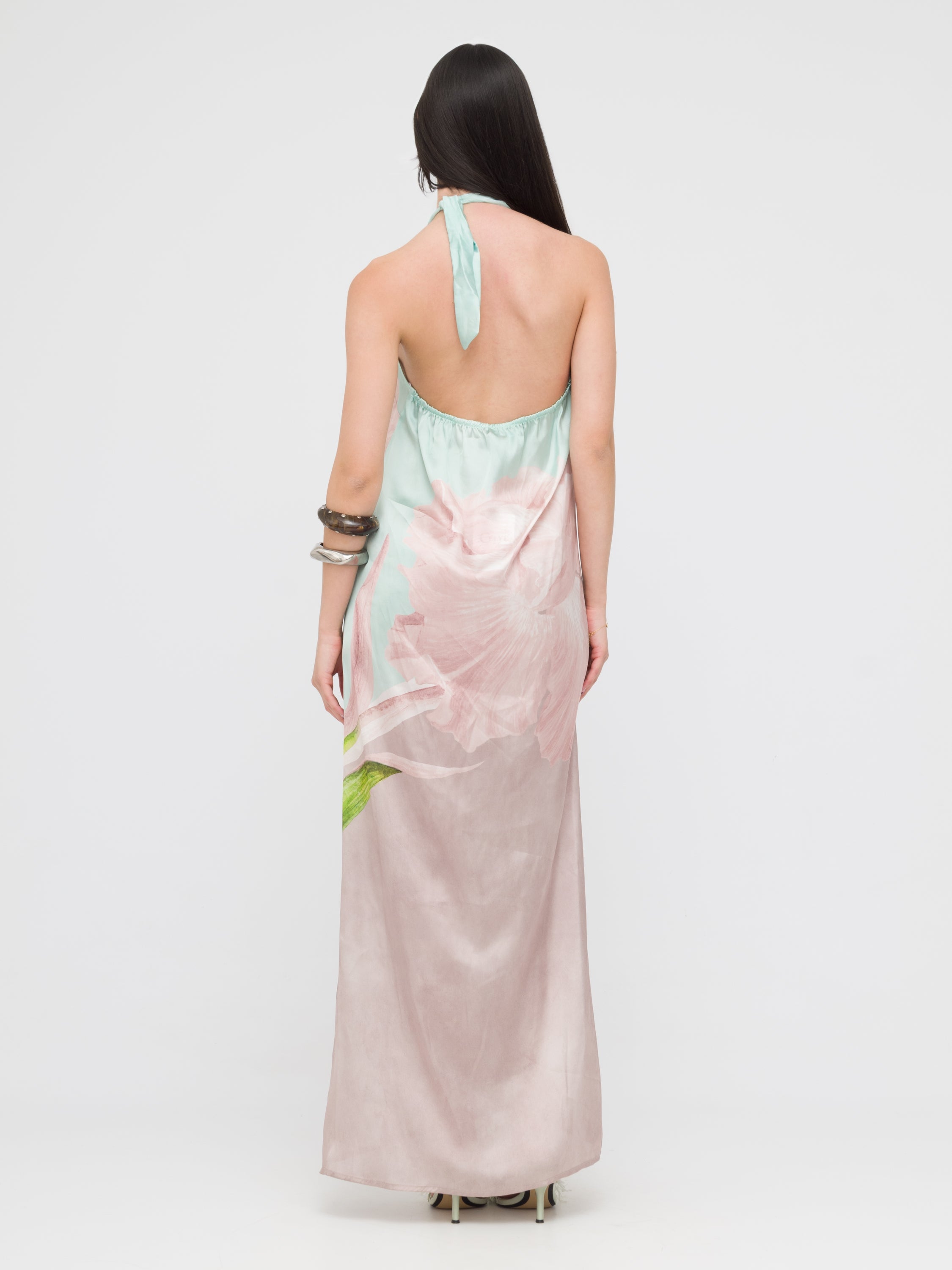 CELYE - maxi dress fantasia schiena scoperta
