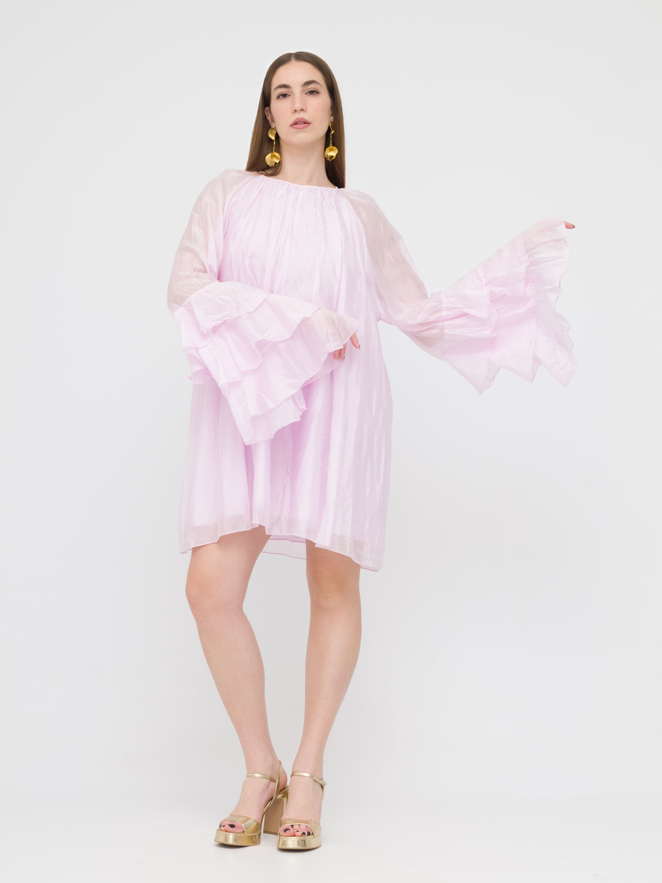 DIXIE - abito blusa dettaglio maniche a sbuffo