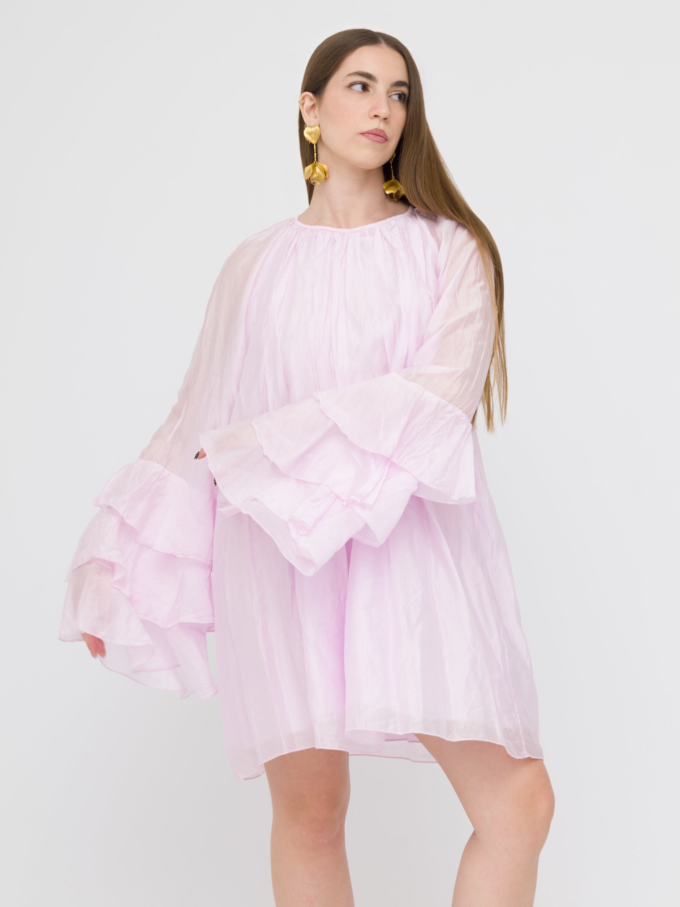 DIXIE - abito blusa dettaglio maniche a sbuffo