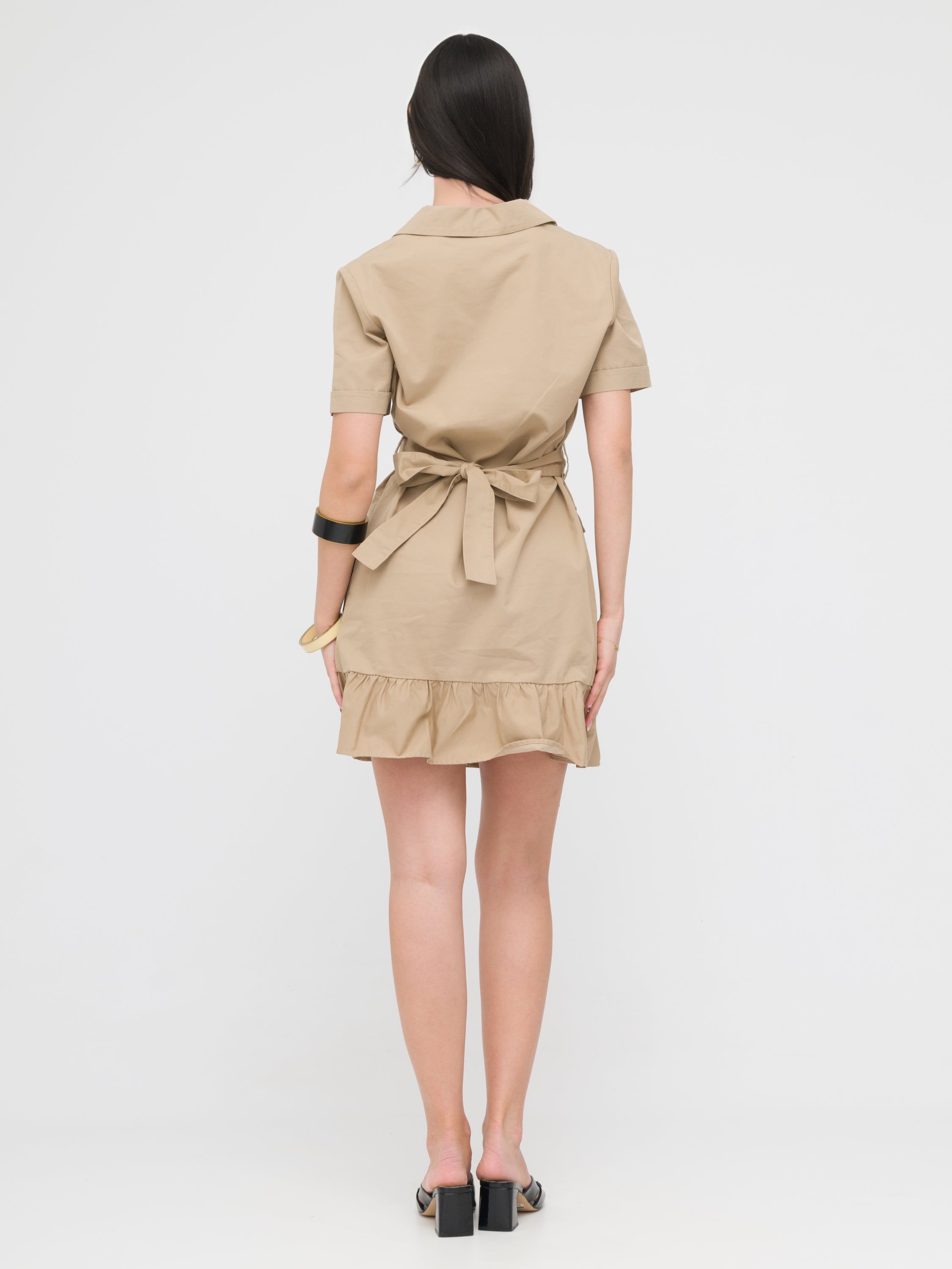 INFLUENCER - mini dress safari beige