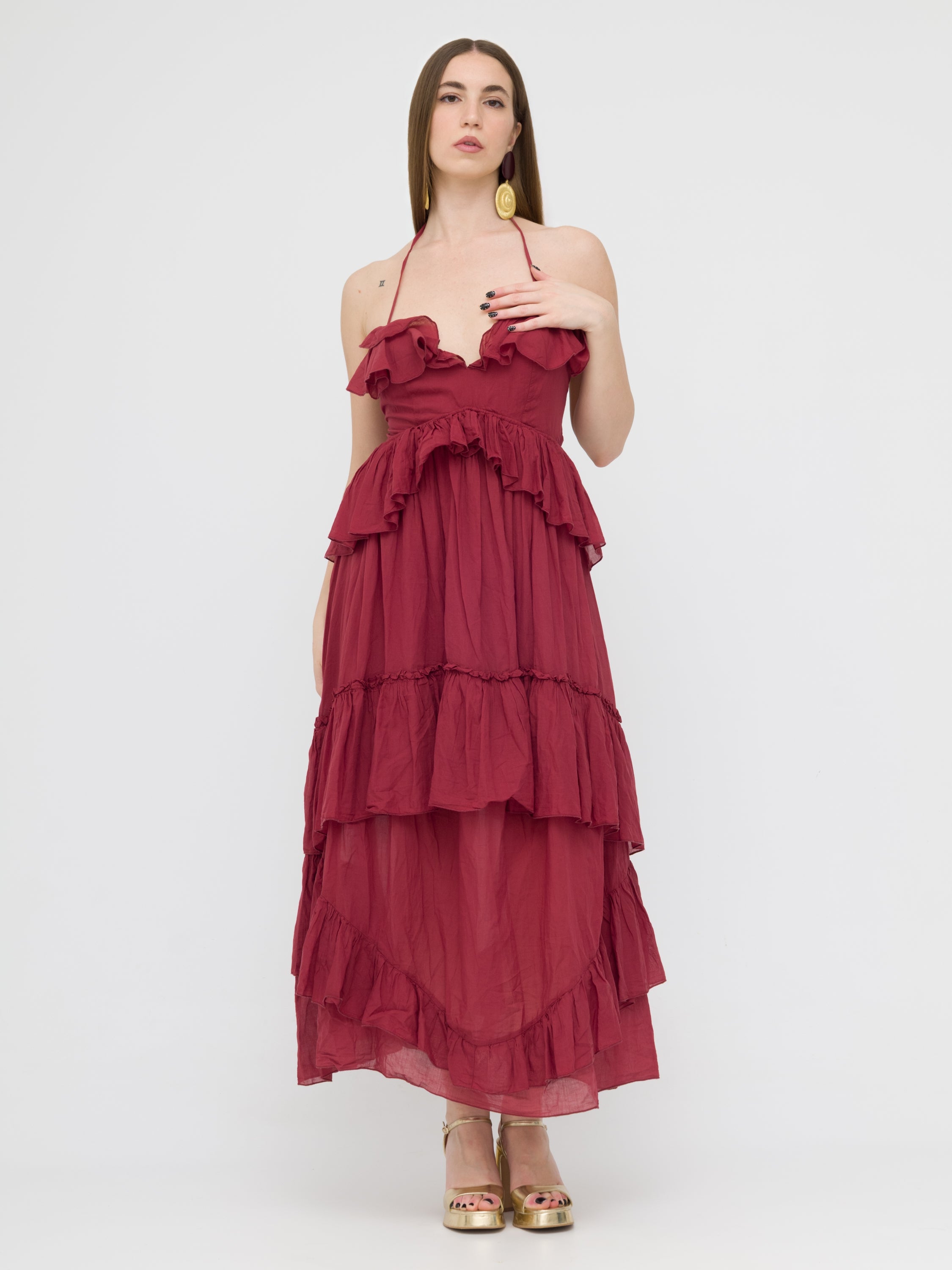 DIXIE - maxi dress schiena scoperta