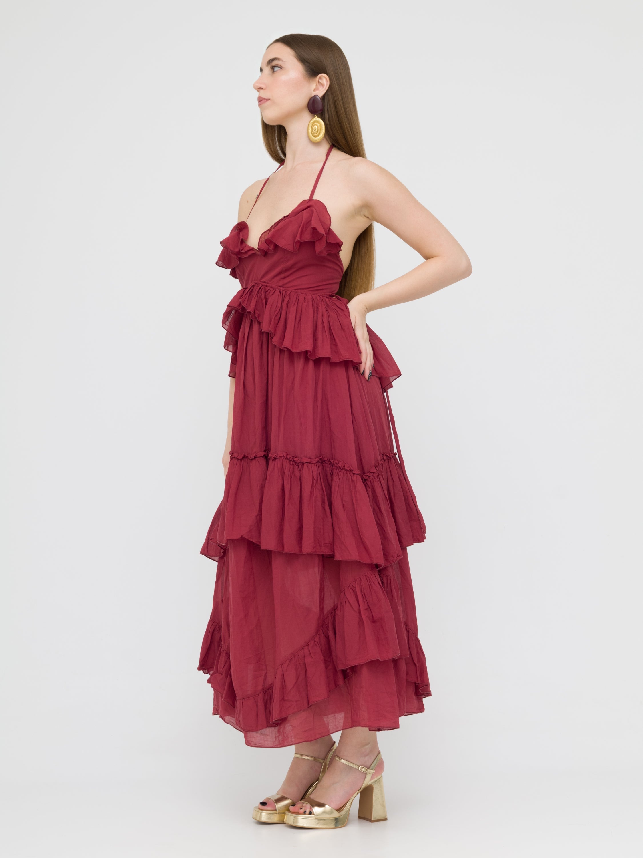 DIXIE - maxi dress schiena scoperta