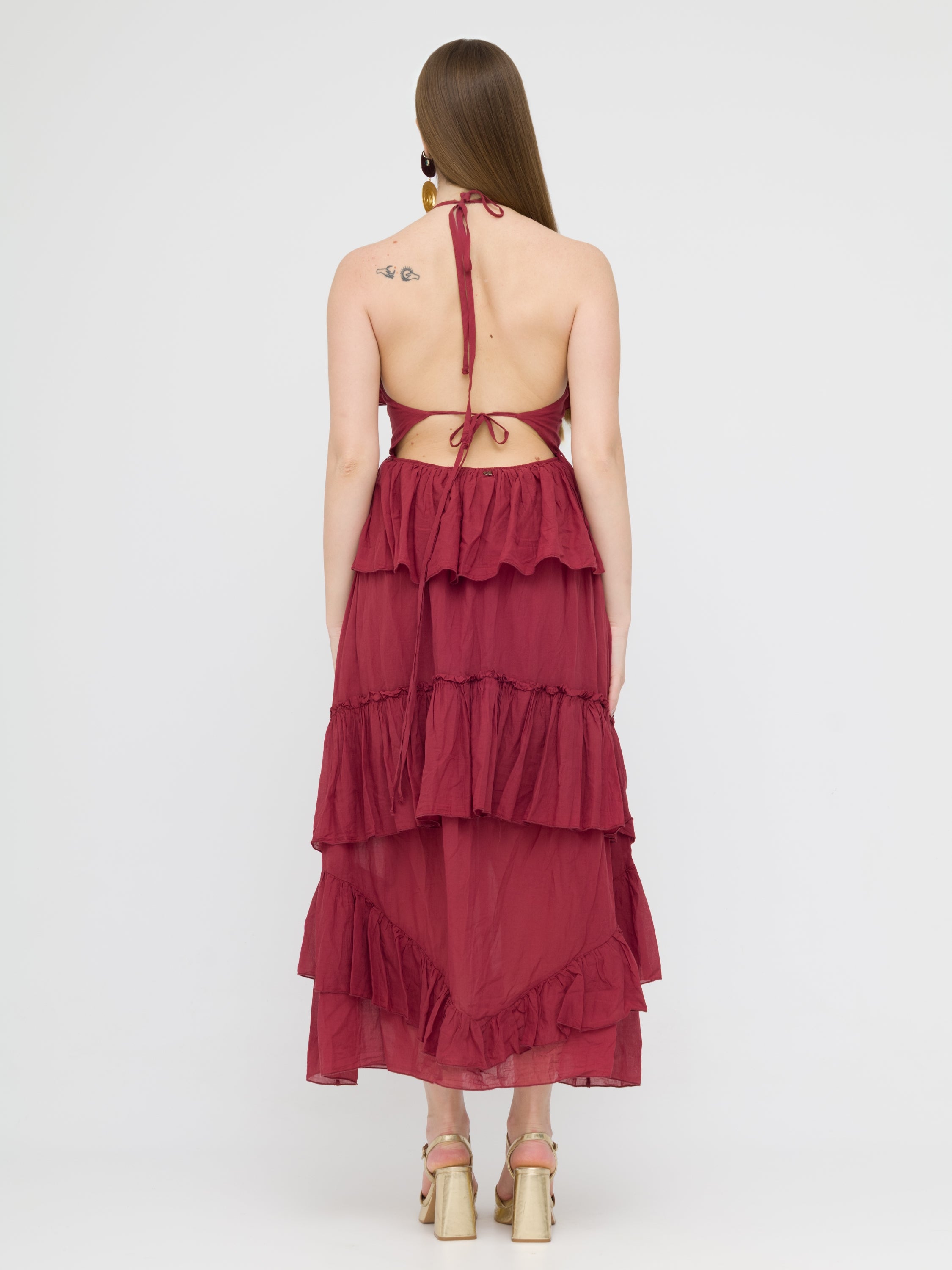 DIXIE - maxi dress schiena scoperta